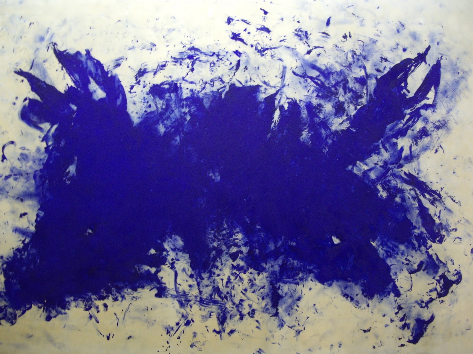 伟大的蓝色食人主义，向田纳西·威廉斯致敬 by 伊夫 克莱因 - 1960 - 276 x 418 cm 蓬皮杜中心