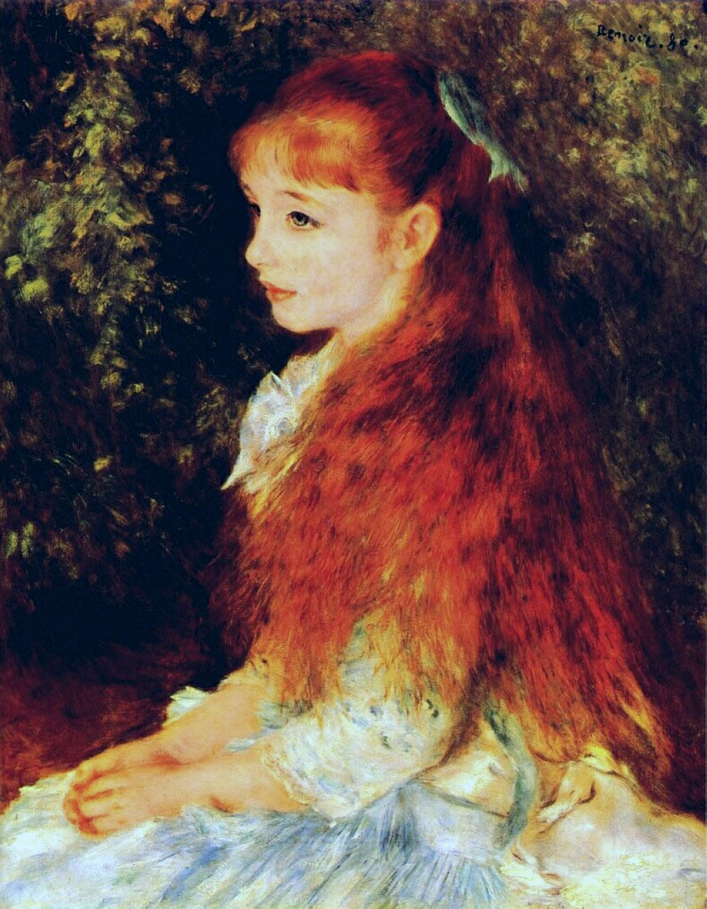 Irène Cahen d’Anvers by Pierre-Auguste Renoir - 1880 - 65 x 54 cm Foundation E.G. Bührle