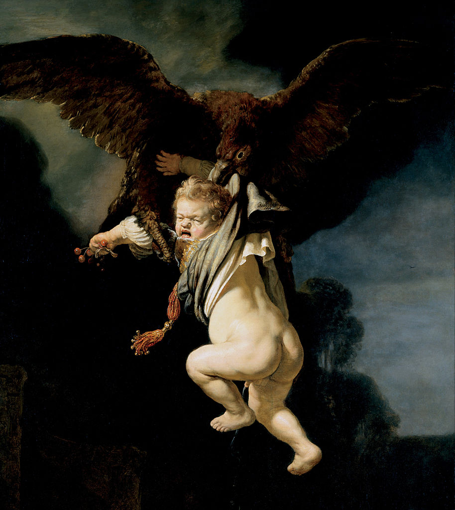 De ontvoering van Ganymedes by Rembrandt Van Rijn - 1635 - 1290 x 1770 cm Staatliche Kunstsammlungen Dresden