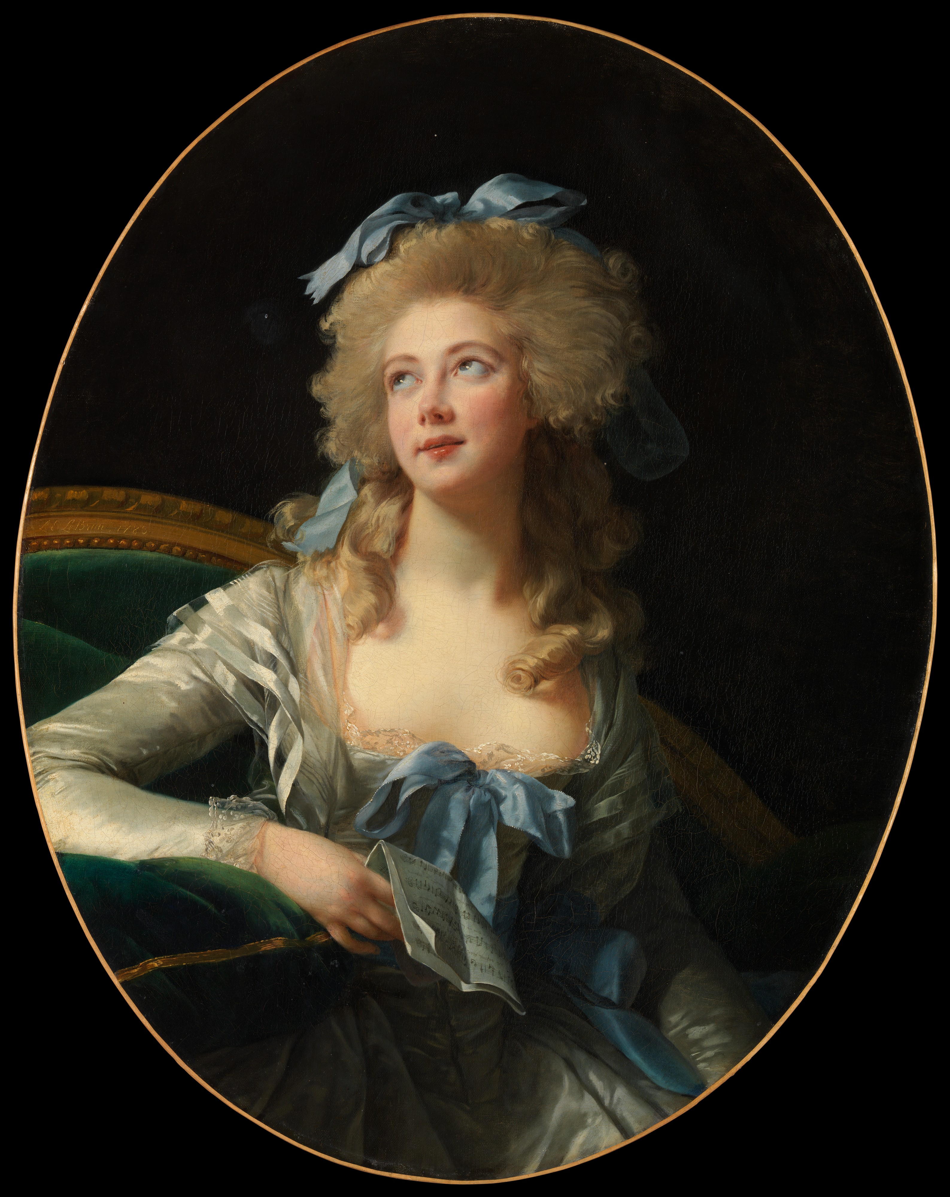 格兰德夫人（Noël Catherine Vorlée） by 伊丽莎白· 维吉·勒·布伦 - 1783 - 92.1 x 72.4 cm 