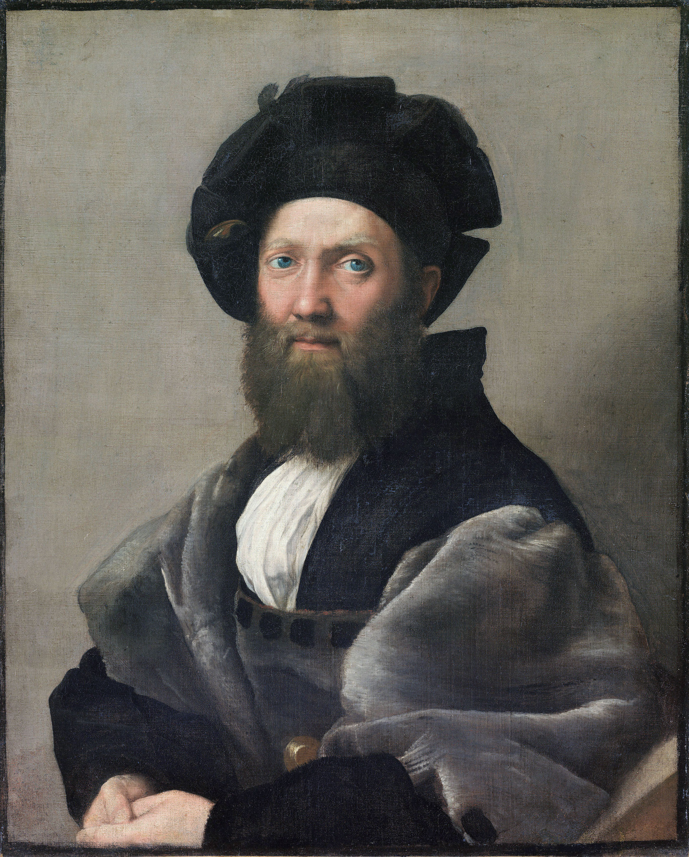 Balthazar Castiglione by Raphael Santi - 1514-1515 - 82 x 67 cm Musée du Louvre