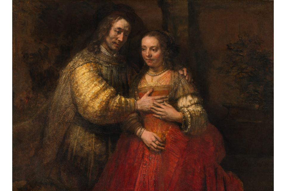 La novia judía by Rembrandt van Rijn - 1667 Rijksmuseum