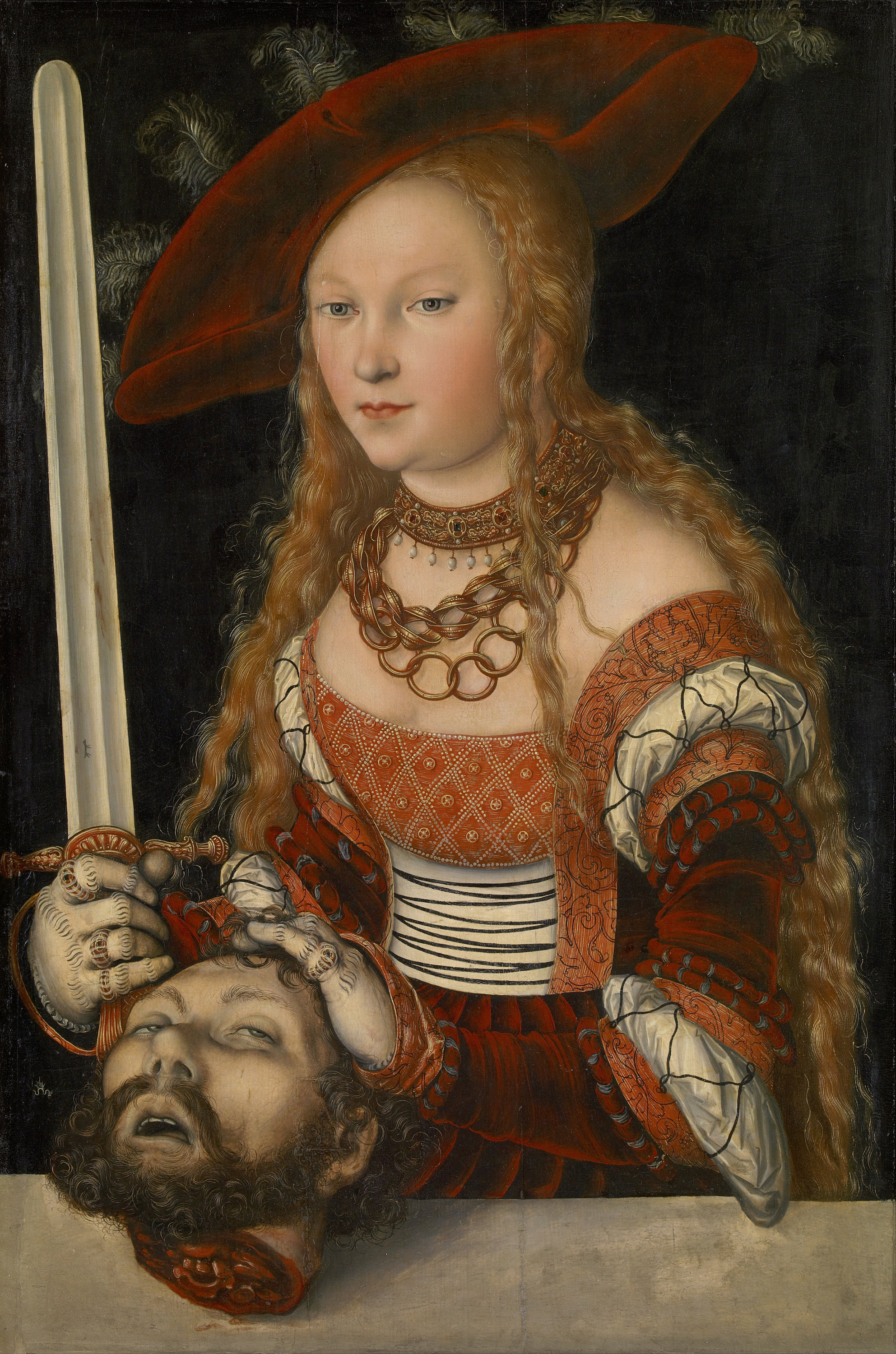 Η Ιουδήθ με το Κεφάλι του Ολοφέρνη by Λούκας Κράναχ ο Πρεσβύτερο - περίπου 1530 - 87 x 56 εκ. 