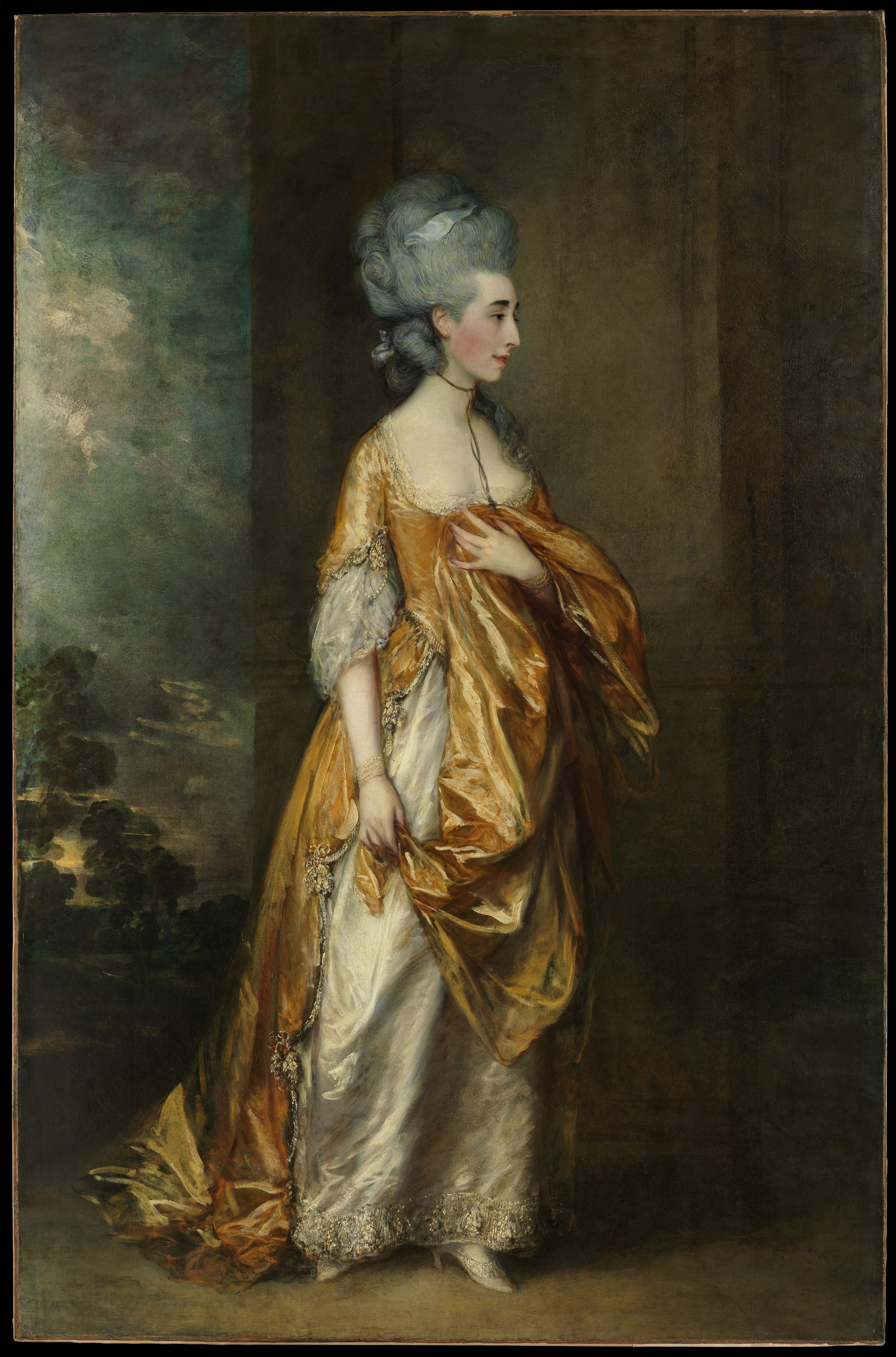 格蕾丝·达尔林普·艾略特女士 by 托马斯 庚斯博罗 - 1778 - 234.3 x 153.7cm 