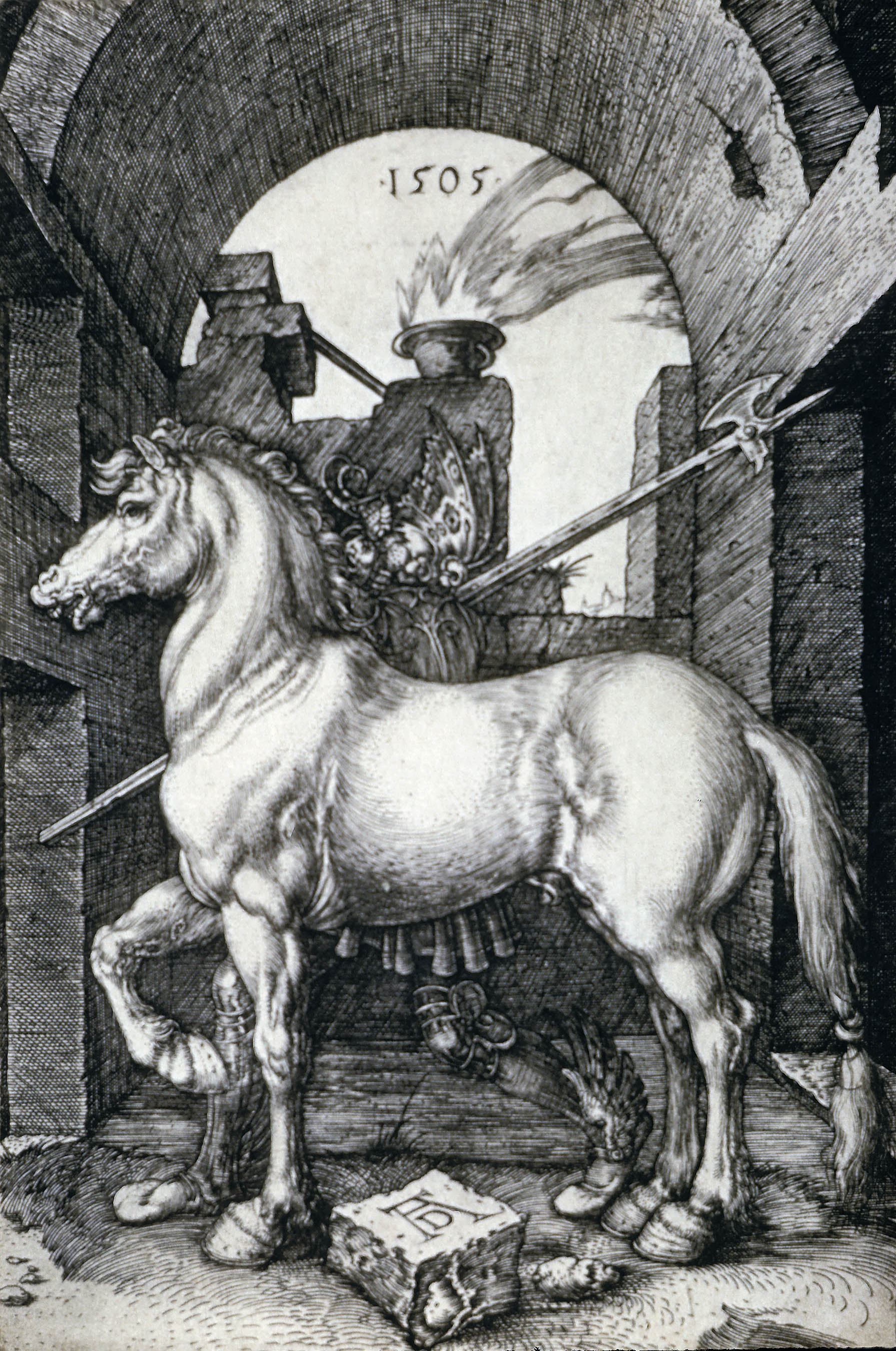 Small Horse by Albrecht Dürer - 1505 - - Victoria and Albert Museum