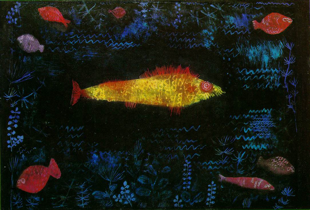 Der Goldfisch by Paul Klee - 1925 - 69.2 x 49.6 cm Hamburger Kunsthalle