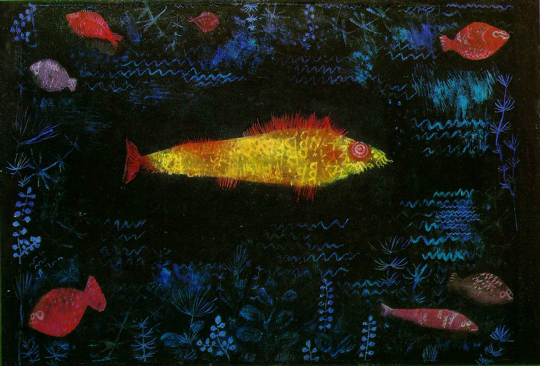 El pez dorado by Paul Klee - 1925 - 69.2 x 49.6 cm Hamburger Kunsthalle