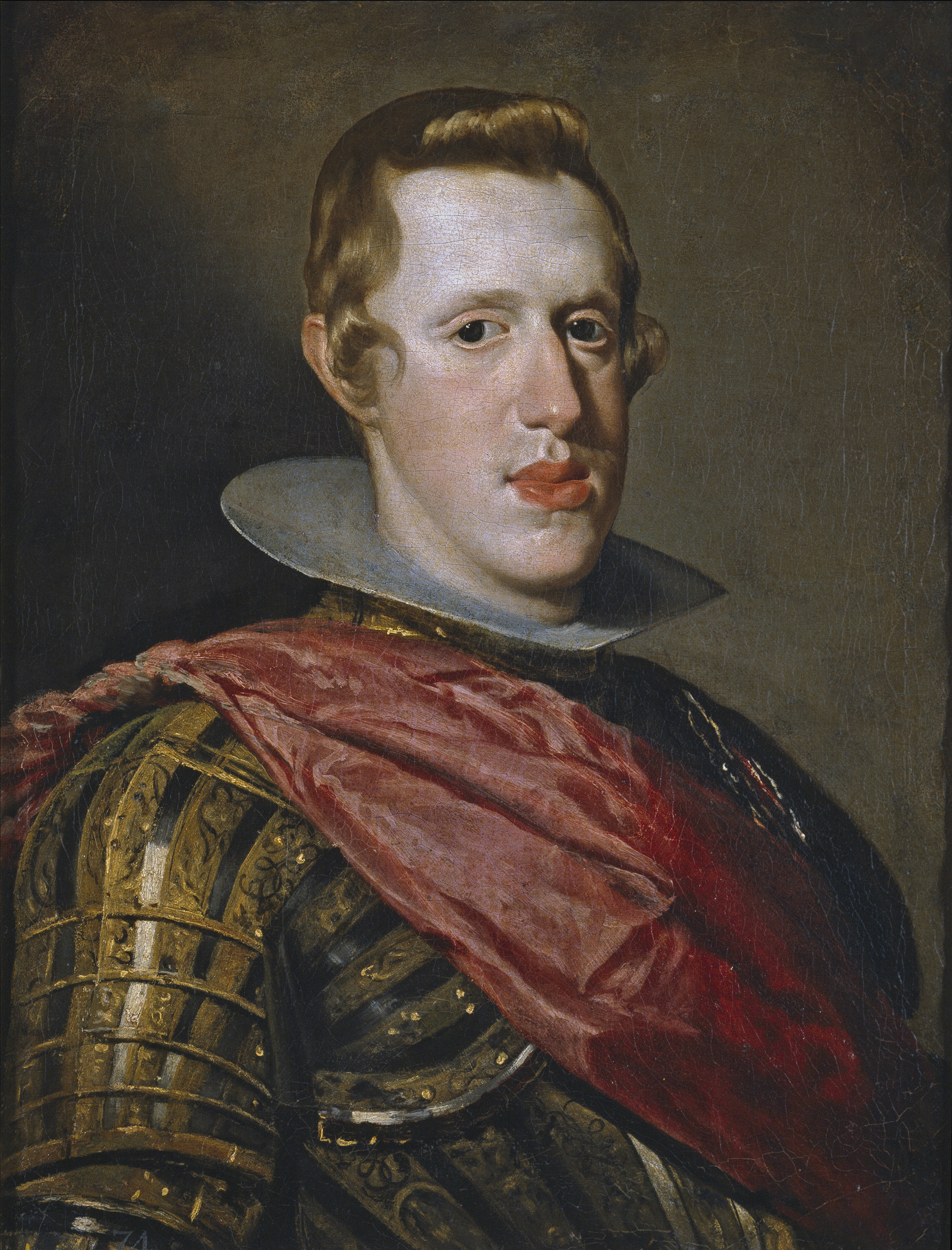 Портрет Филиппа IV в доспехах by Диего Веласкес - около 1623 - 57 cm × 44 см 