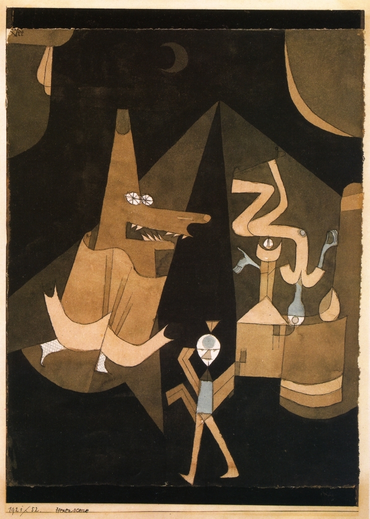 Escena con bruja by Paul Klee - 1921 Colección privada