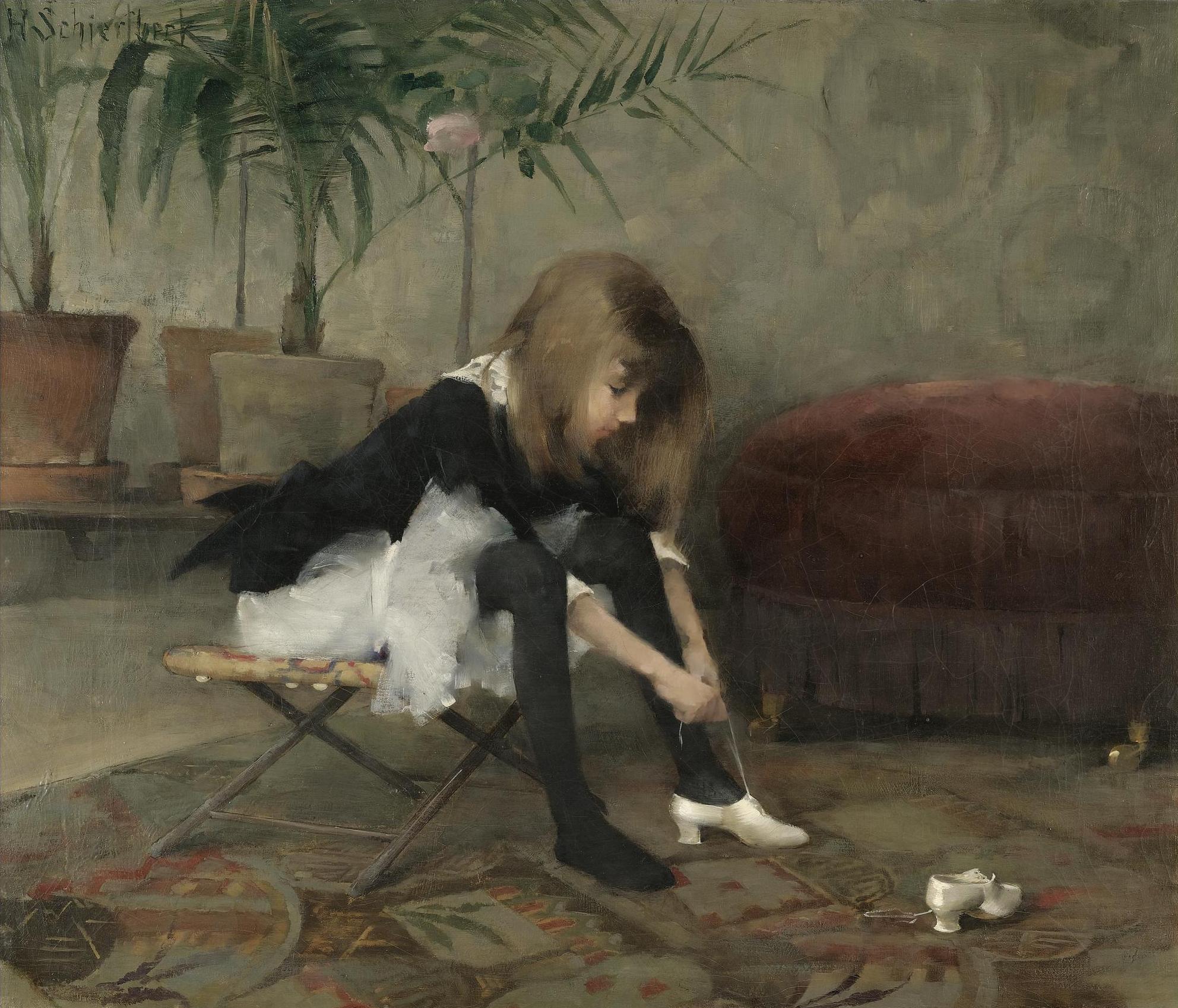 Dancing Shoes by Helene Schjerfbeck - 1882 - 55 x 64.5 cm private collection