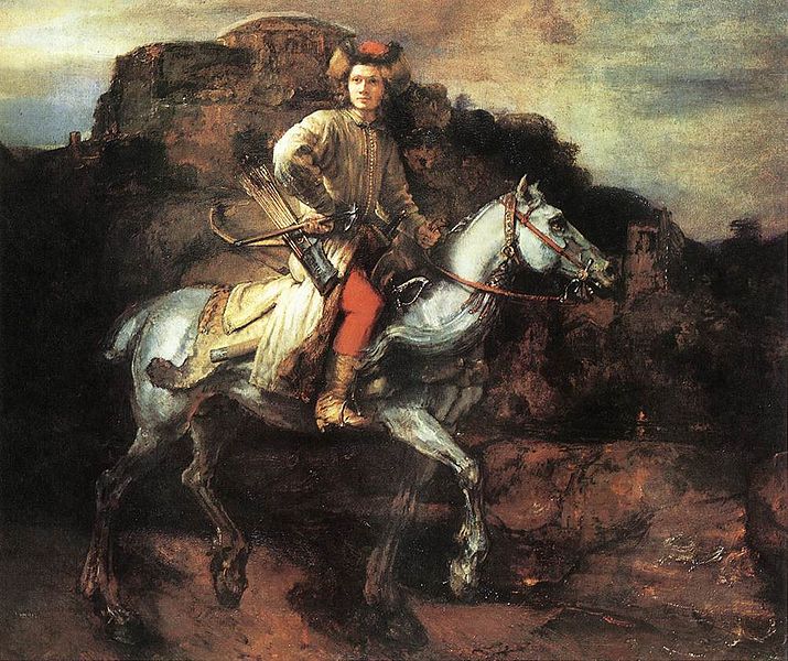 El jinete polaco by Rembrandt van Rijn - c. 1655 La Colección Frick