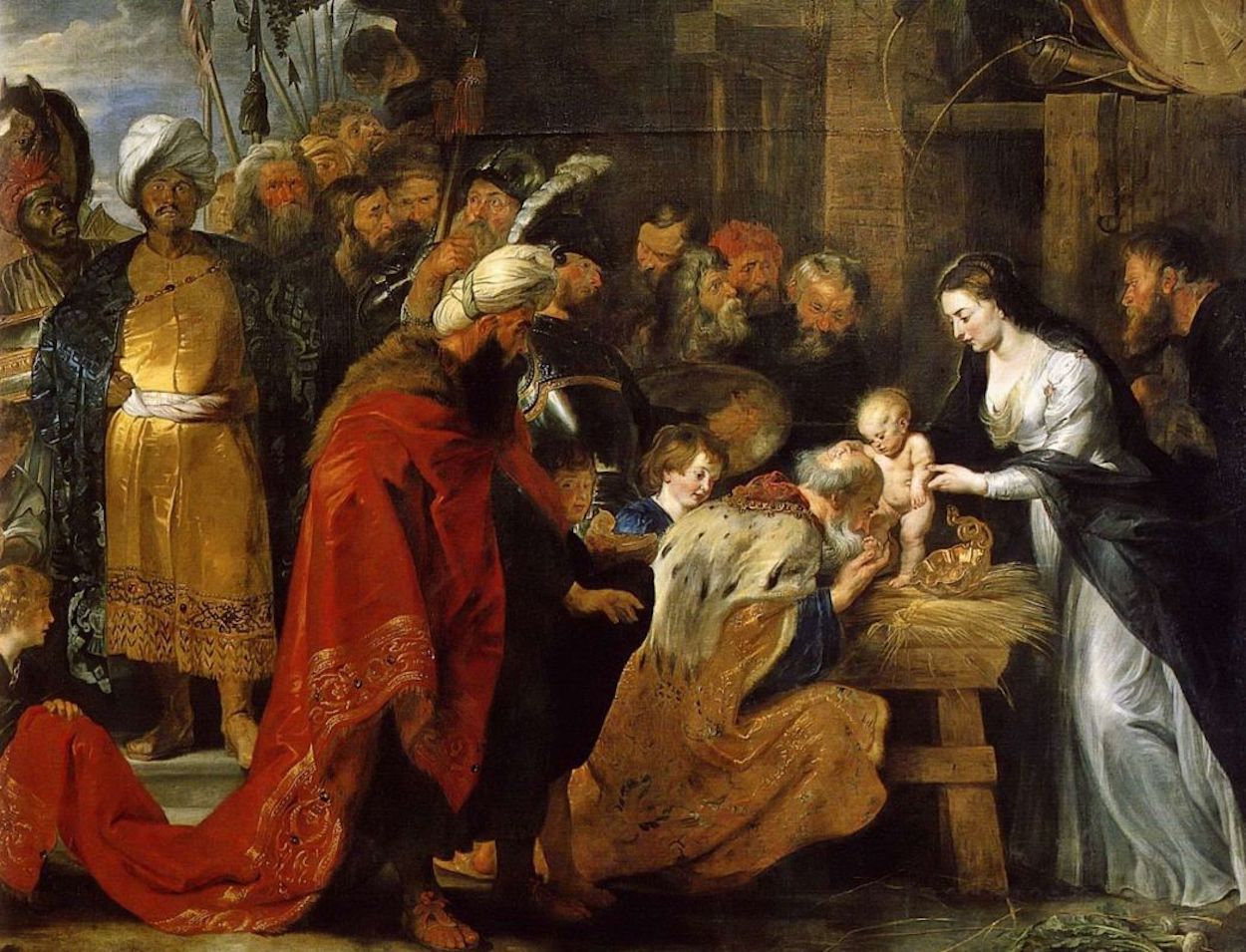 Η προσκύνηση των Μάγων by Peter Paul Rubens - 1616-1617 - 251 × 338 εκ. 
