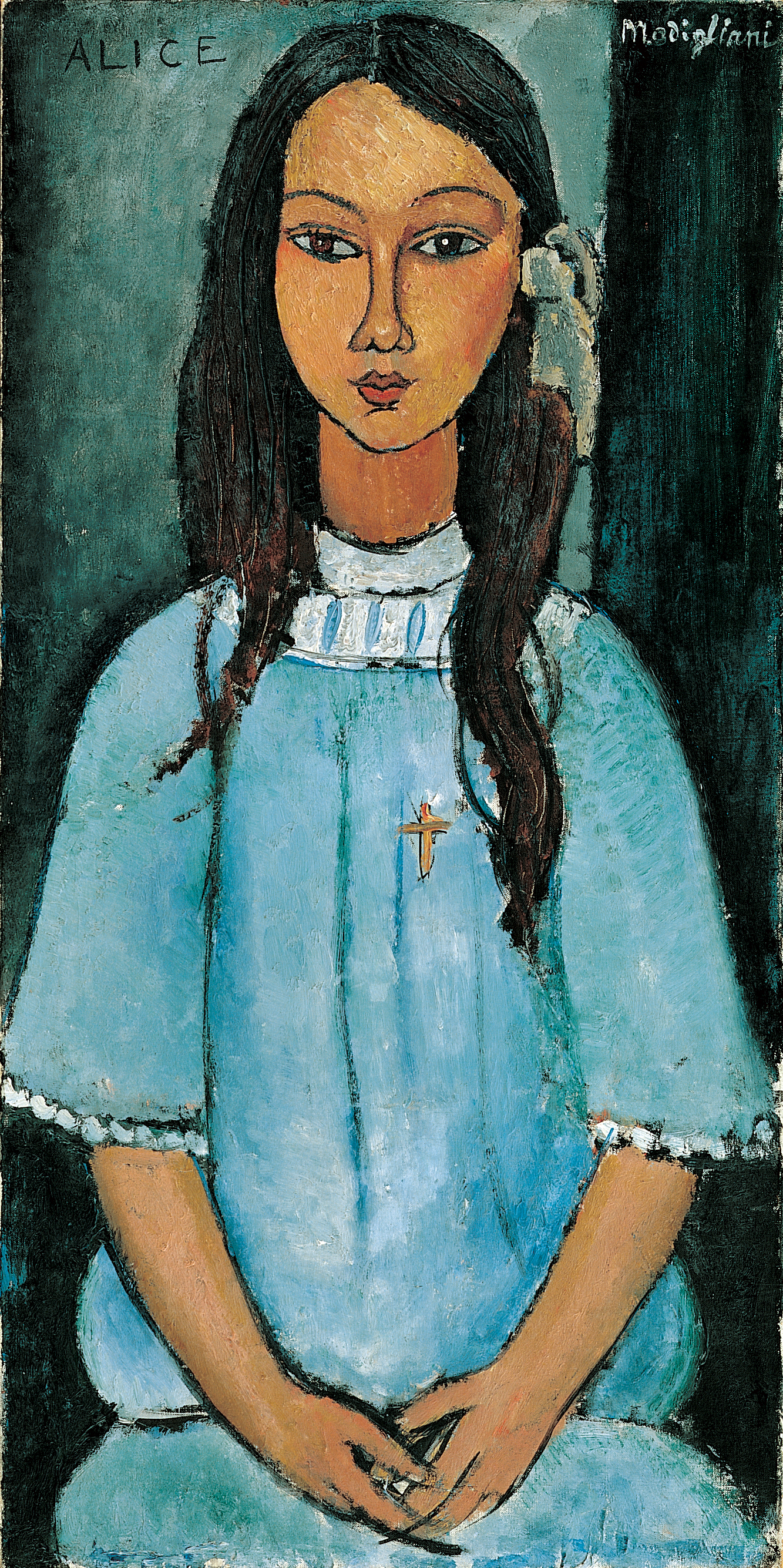 Alice by Amedeo Modigliani - 1918 - 39 x 78.5 cm Statens Museum for Kunst