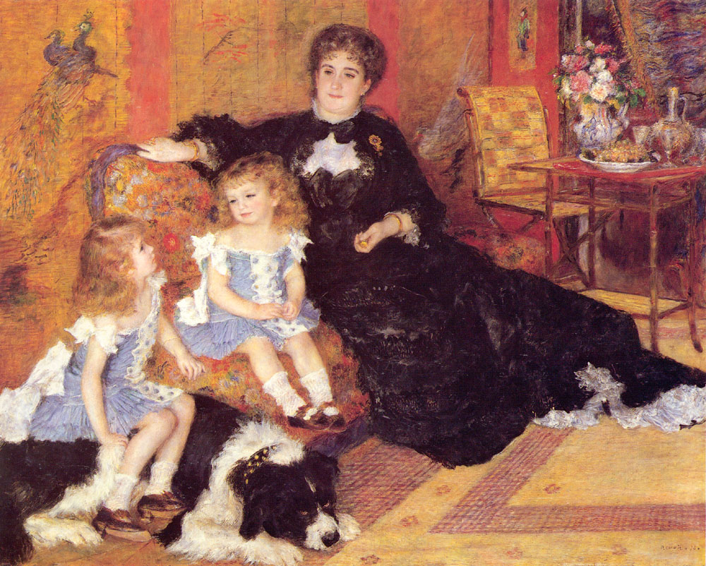 Madame Georges Charpentier en haar kinderen by Pierre-Auguste Renoir - 1878 - 153,7 x 190,2 cm 