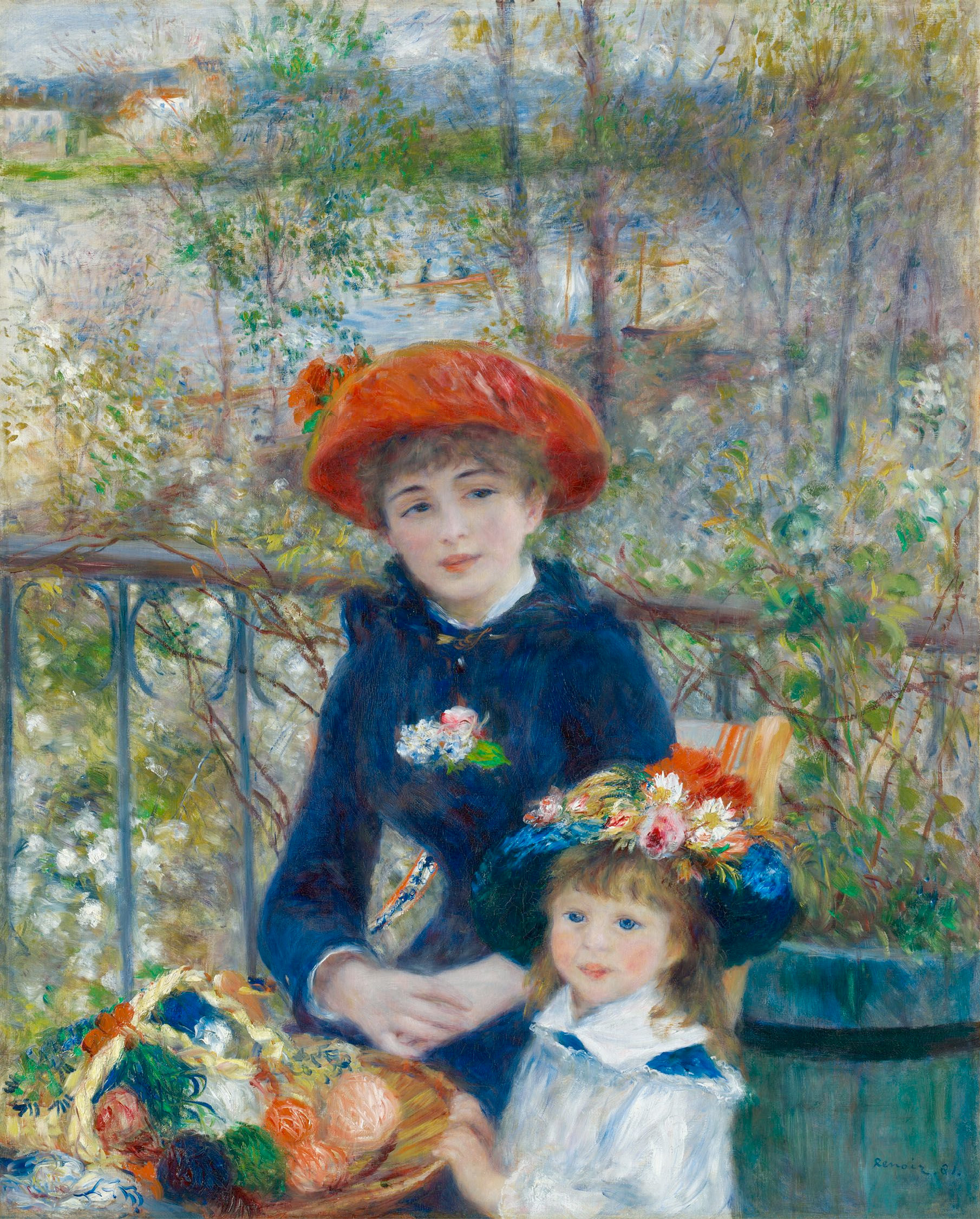 On the Terrace by Pierre-Auguste Renoir - 1881 - 100 × 80 cm Art Institute of Chicago