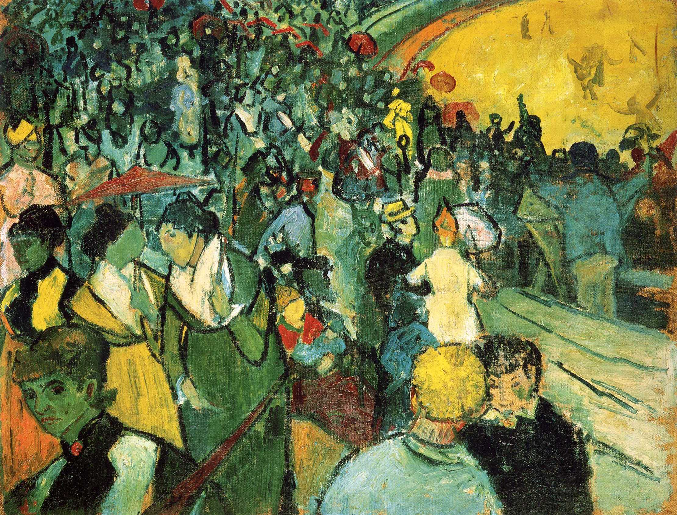 Spettatori nell'arena by Vincent van Gogh - 1888 - 73 x 92 cm 