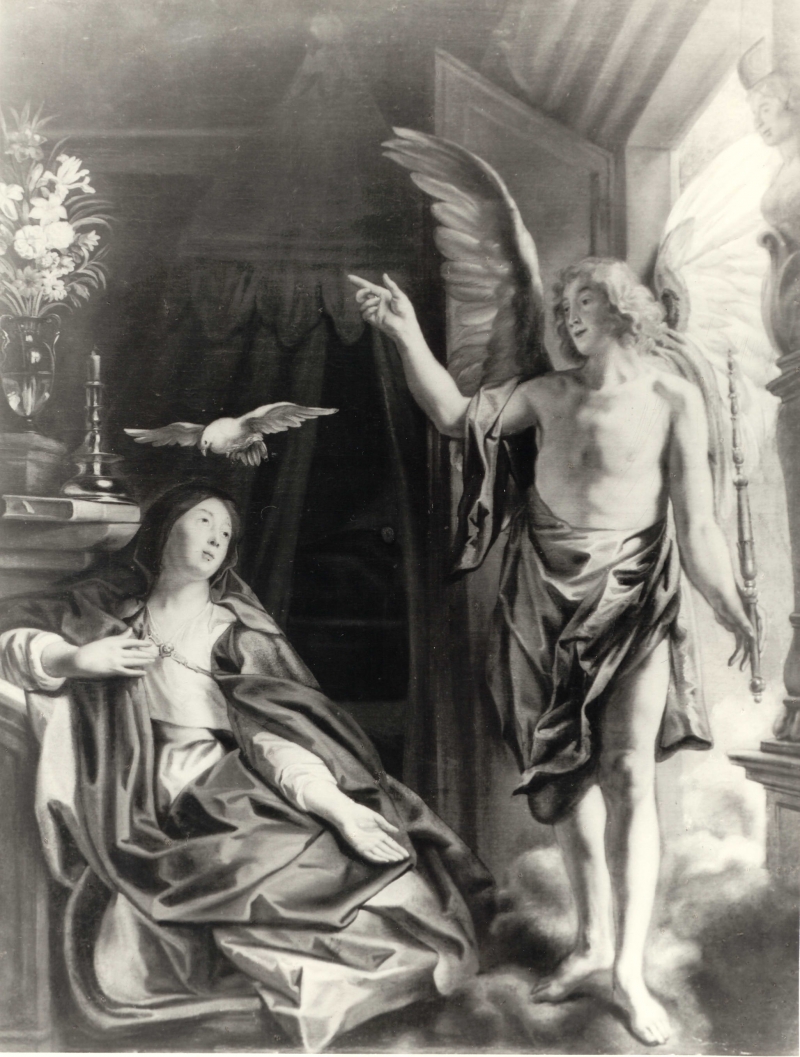 The Annunciation by Jacob Jordaens - - - 150 x 113 cm Lost during II World War