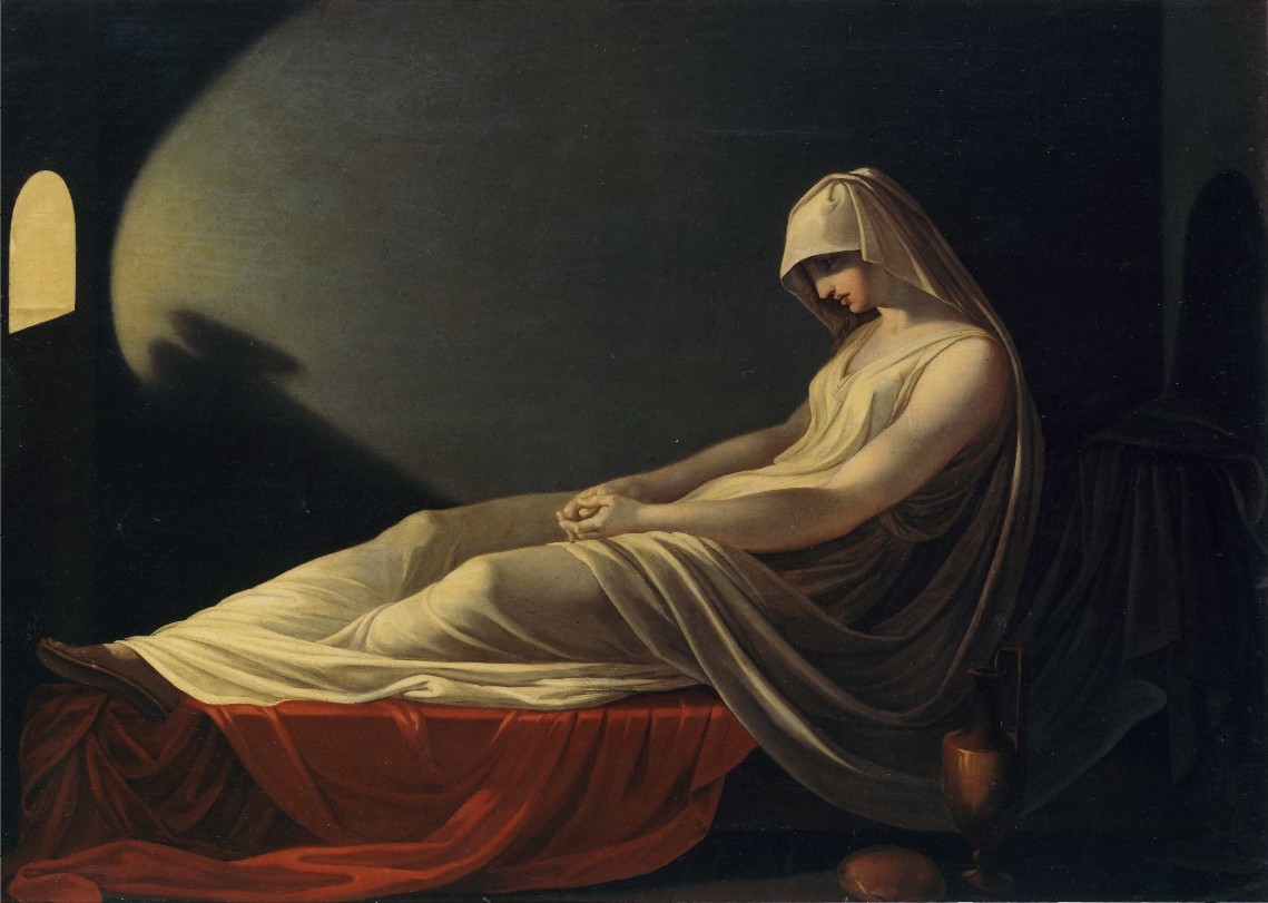 Halálra ítélt Vesta-szűz by Pietro Saja - kb. 1800 - - 