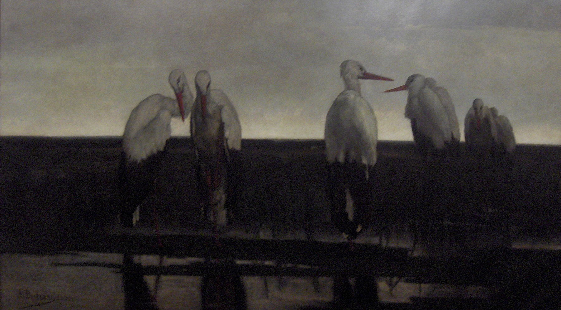 The Storks by Louis Dubois - 1858 - - The Royal Museums of Fine Arts of Belgium