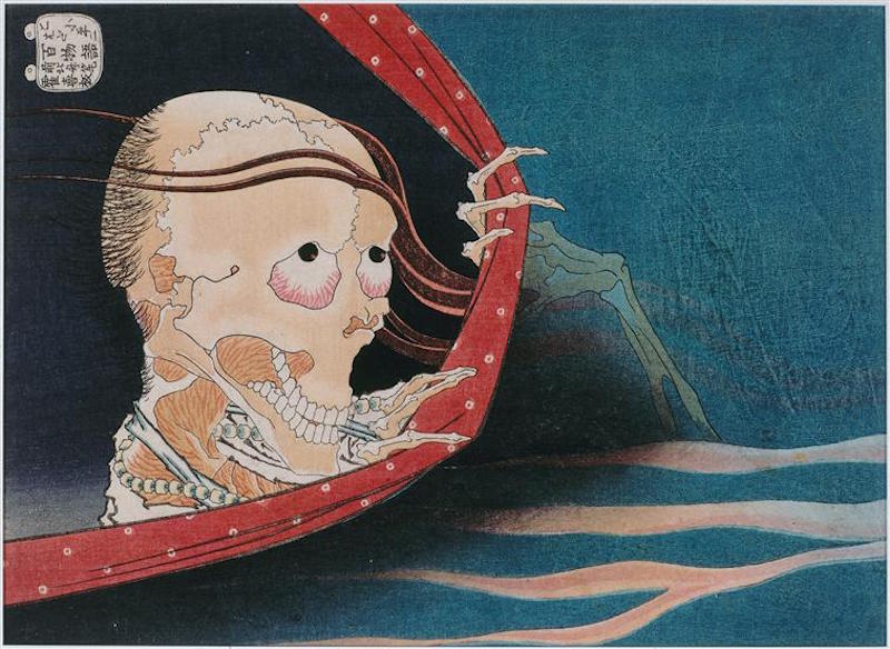 Kohada Koheiji'nin Hayaleti by Katsushika Hokusai - 1831 - - özel koleksiyon