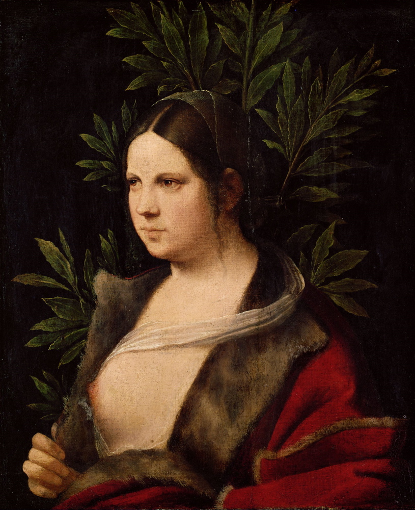 Laura by  Giorgione - c. 1506 - 41 × 33.5 cm Kunsthistorisches Museum