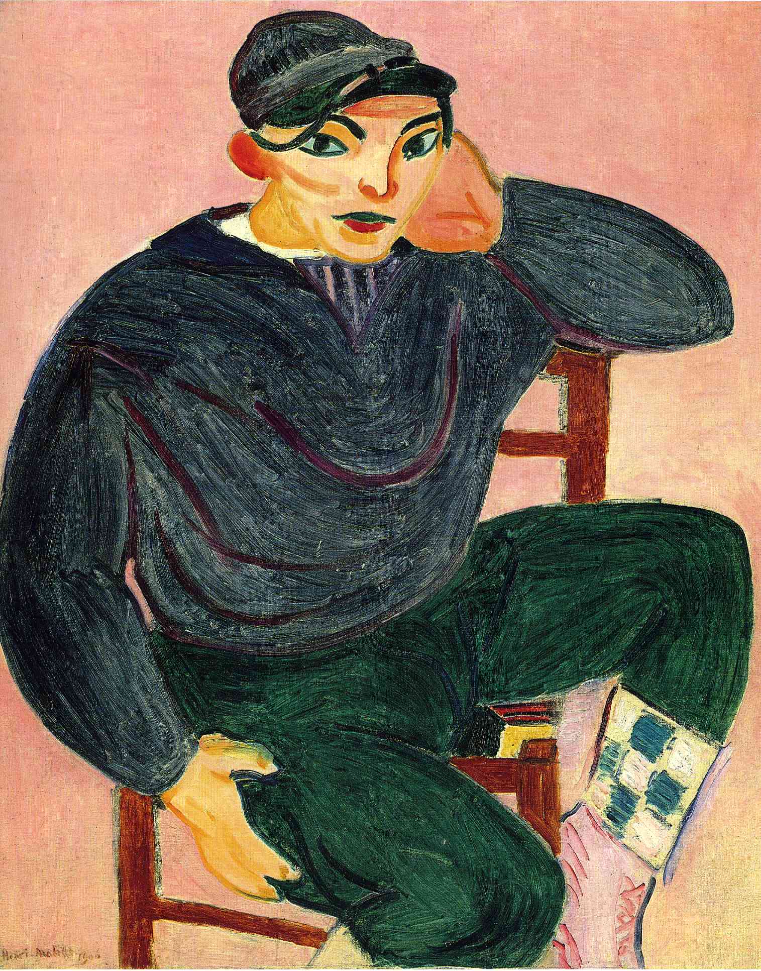 El joven marinero II by Henri Matisse - 1906 Colección privada