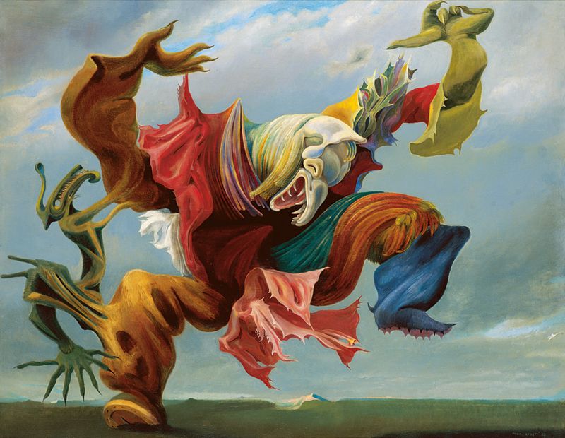 Îngerul Casei sau Triumful Suprarealismului by Max Ernst - 1937 - 114 x 146 cm 