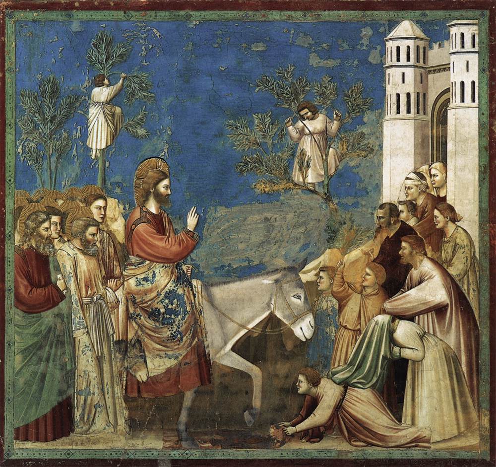 Palm Sunday by Giotto di Bondone - 1304-1306 - 200 × 185 cm Cappella degli Scrovegni