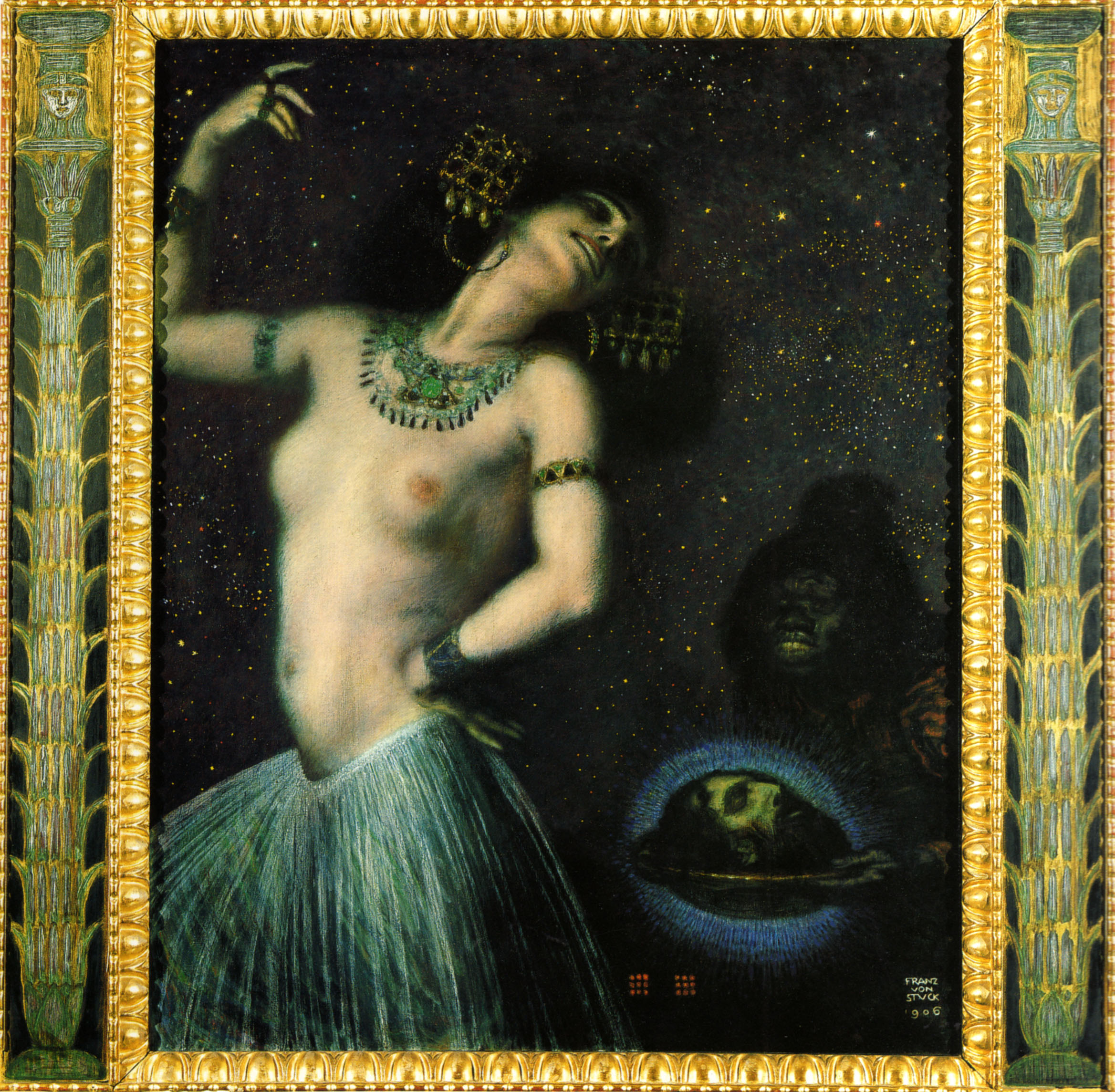 Salome by Franz von Stuck - 1906 - 115,5 cm × 62,5 cm Städtische Galerie im Lenbachhaus