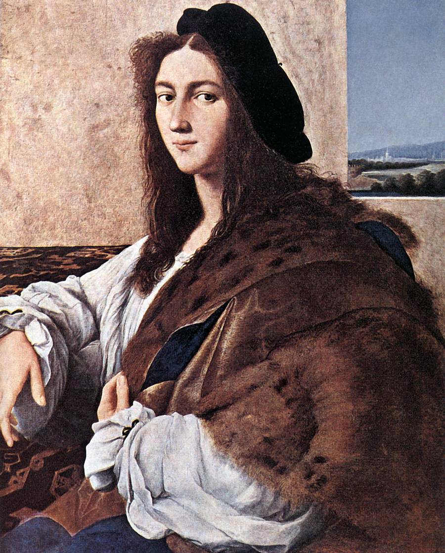 Ritratto di un giovane  by Raffaello Sanzio - 1514 - 75 x 59 cm 