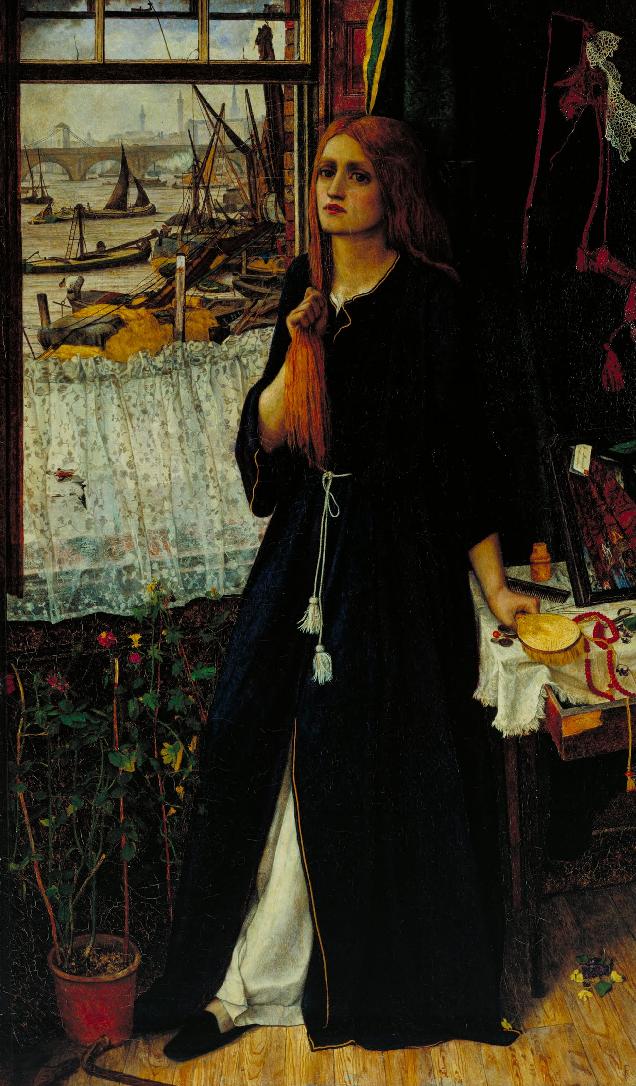 追思往日 by 约翰·罗德丹·斯宾塞 斯坦霍普 - 1859 - 50.8 x 86.4 cm 泰特英国美术馆