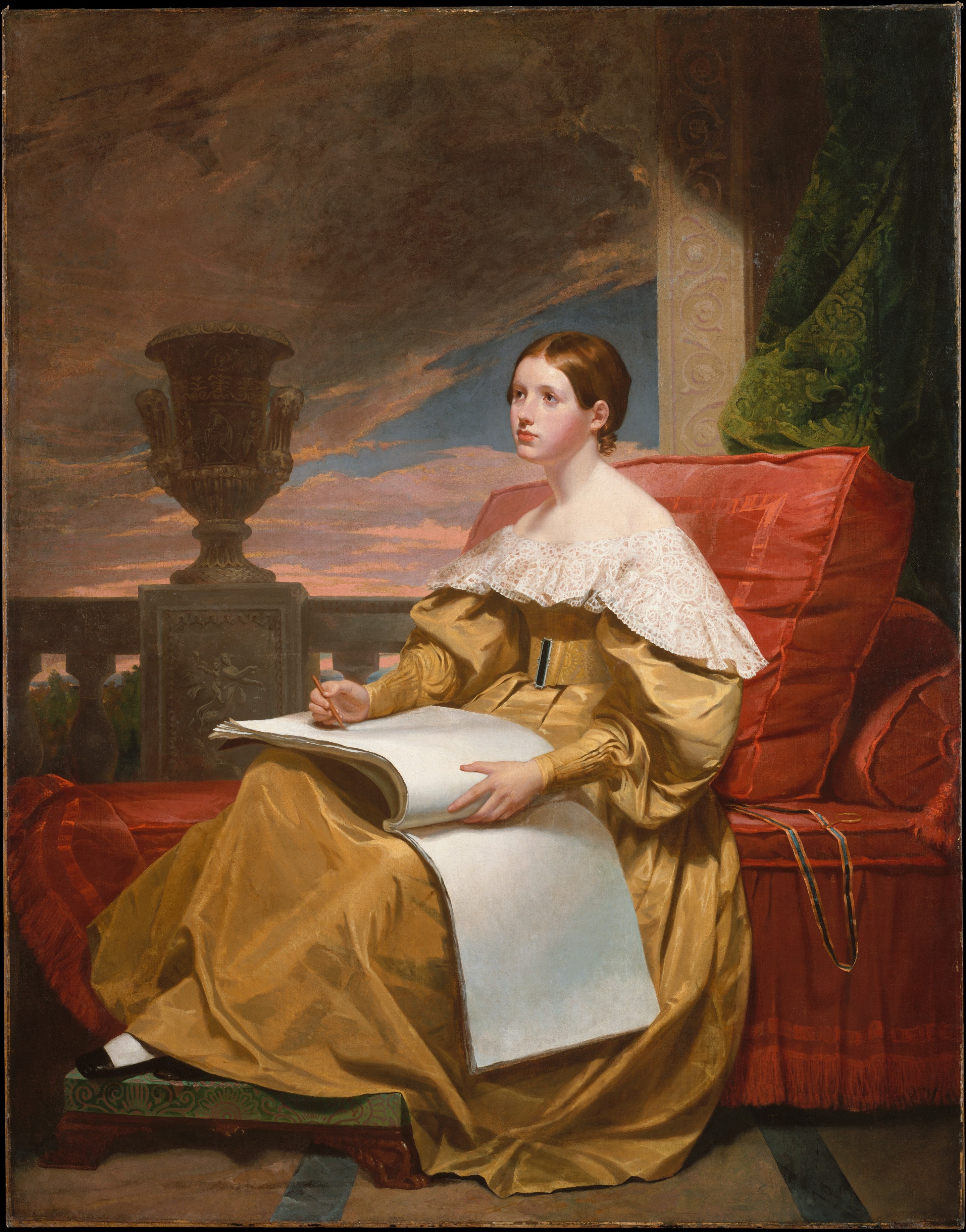 Susan Walker Morse (La Musa) by Samuel F. B. Morse - ca. 1836–37 - 187.3 x 146.4 cm 