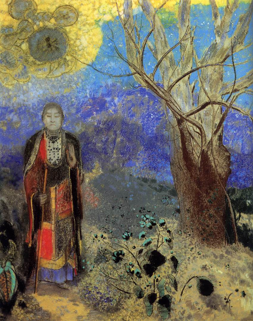 Der Buddha by Odilon Redon - ca. 1905 - 90 x 73 cm Musée d'Orsay