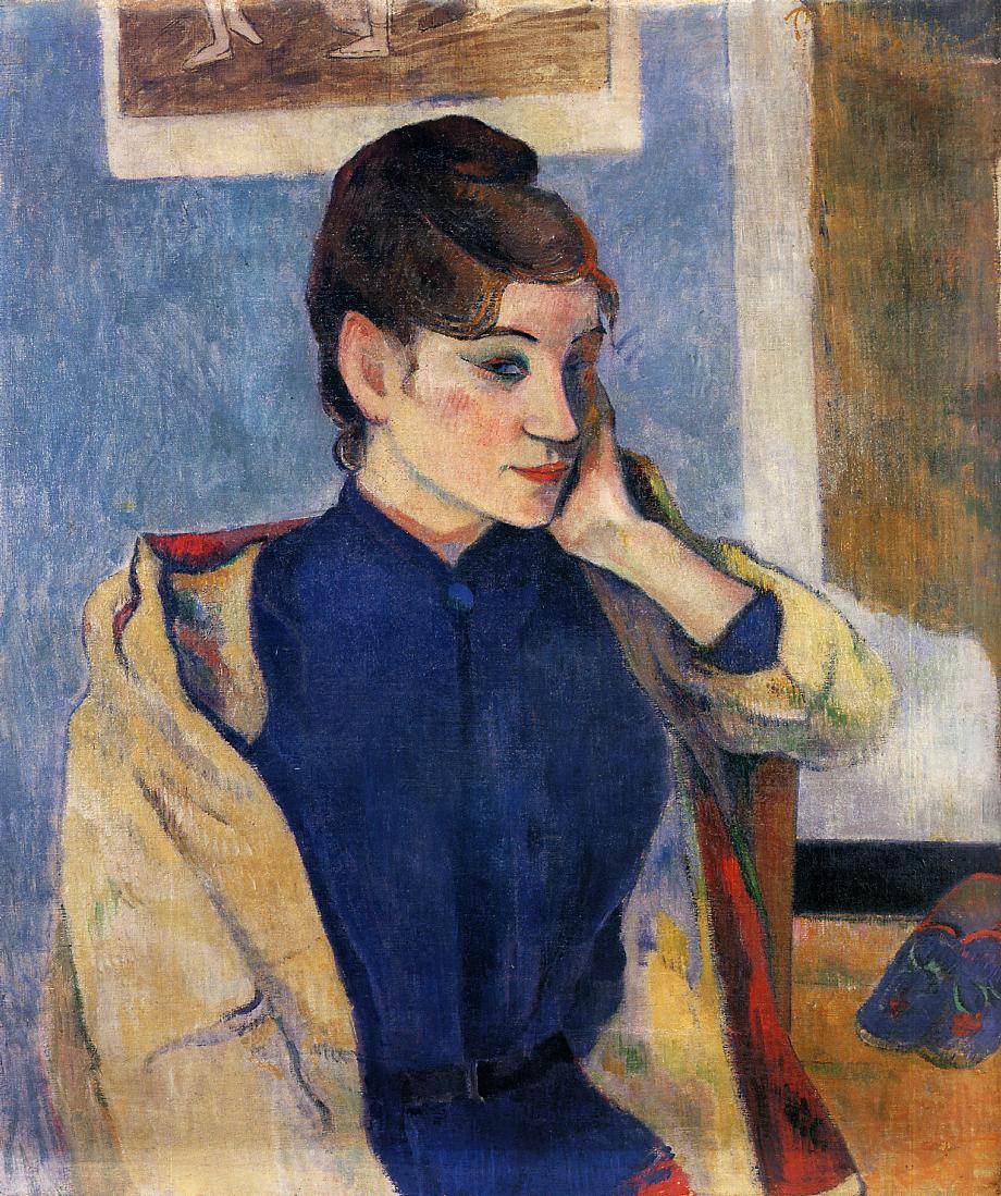 Retrato de Madeleine Bernard by Paul Gauguin - 1888 - 72x58cm 