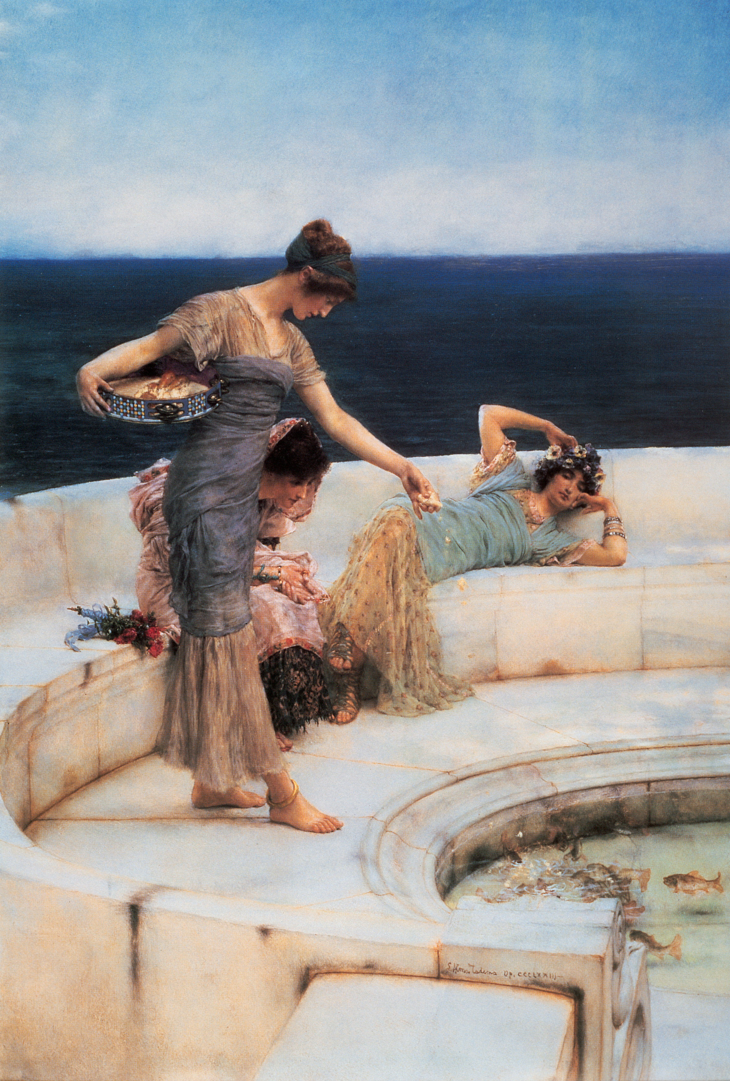 Silver Favourites by Lawrence Alma-Tadema - 1903 - 69.1 x 42.2 cm Manchester Art Gallery