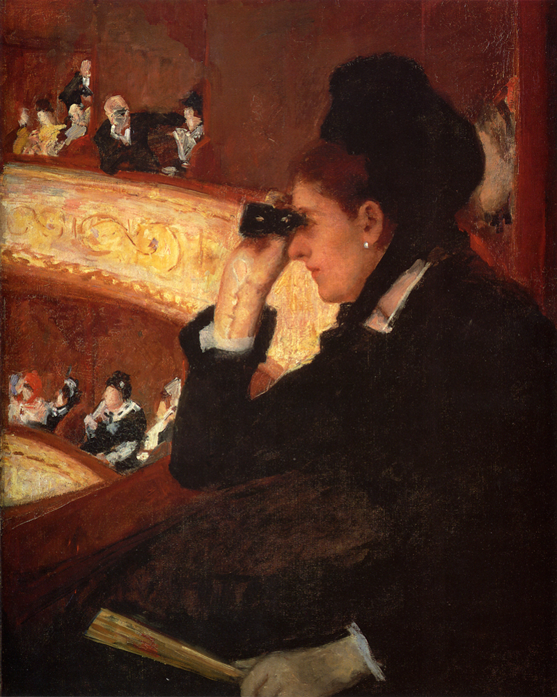 在歌劇院 by Mary Cassatt - 西元1878 - 81.28 x 66.04 公分 