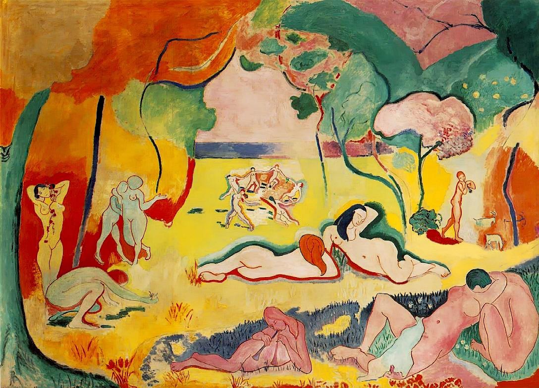 The Joy of Life by Henri Matisse - 1905-6 - 175 x 241 cm The Barnes Foundation