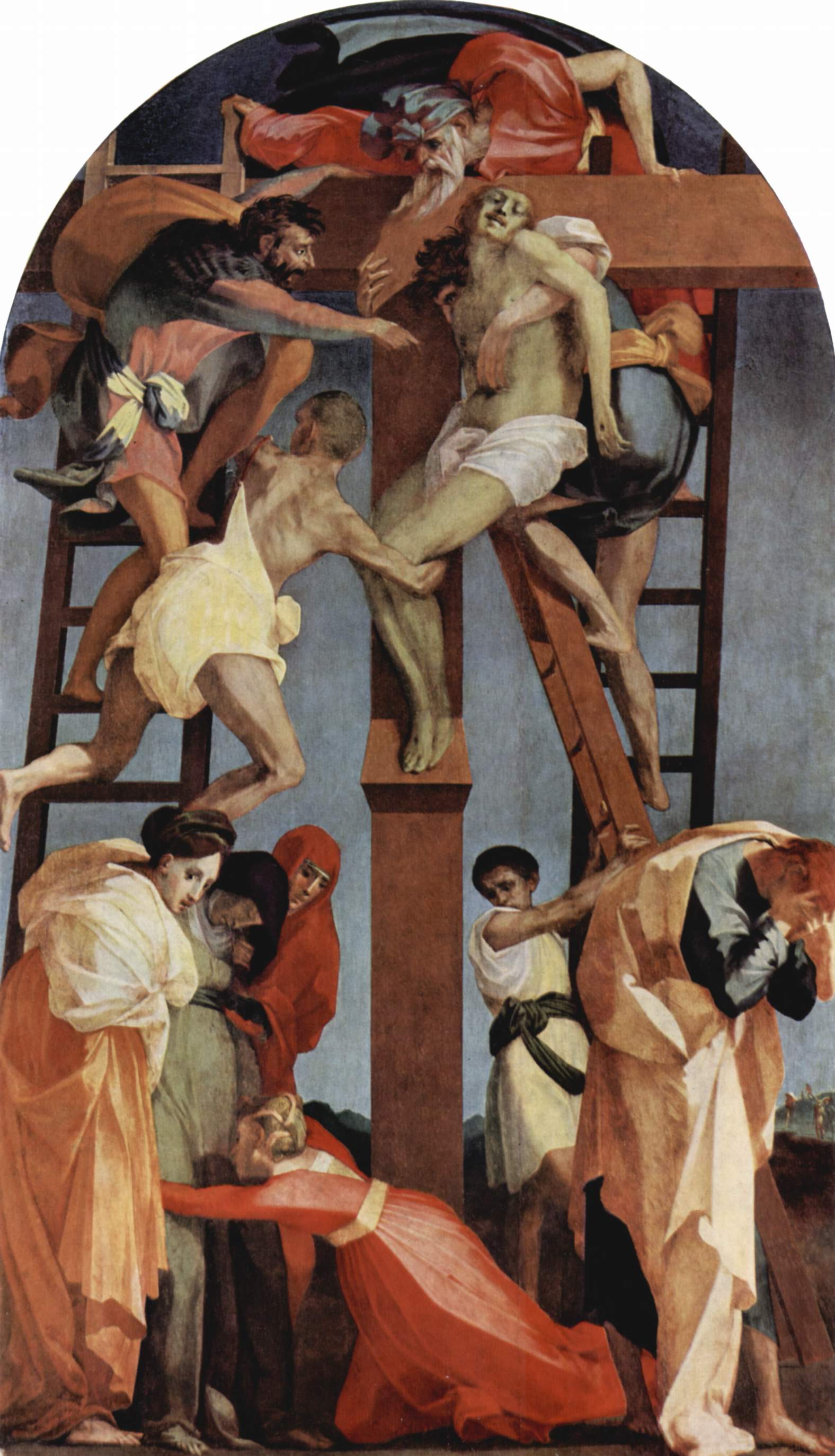 卸除十字架 by Rosso Fiorentino - 1521 - 375 × 196 cm 