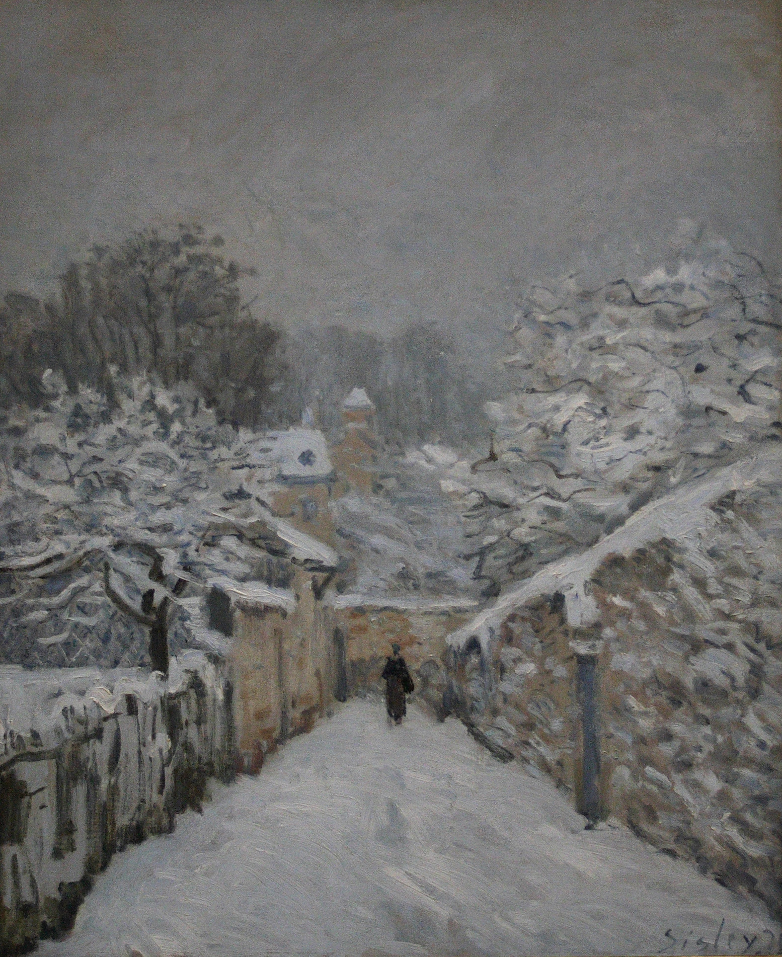 Zăpada la Louveciennes by Alfred Sisley - 1878 - 61 x 50.5 cm 