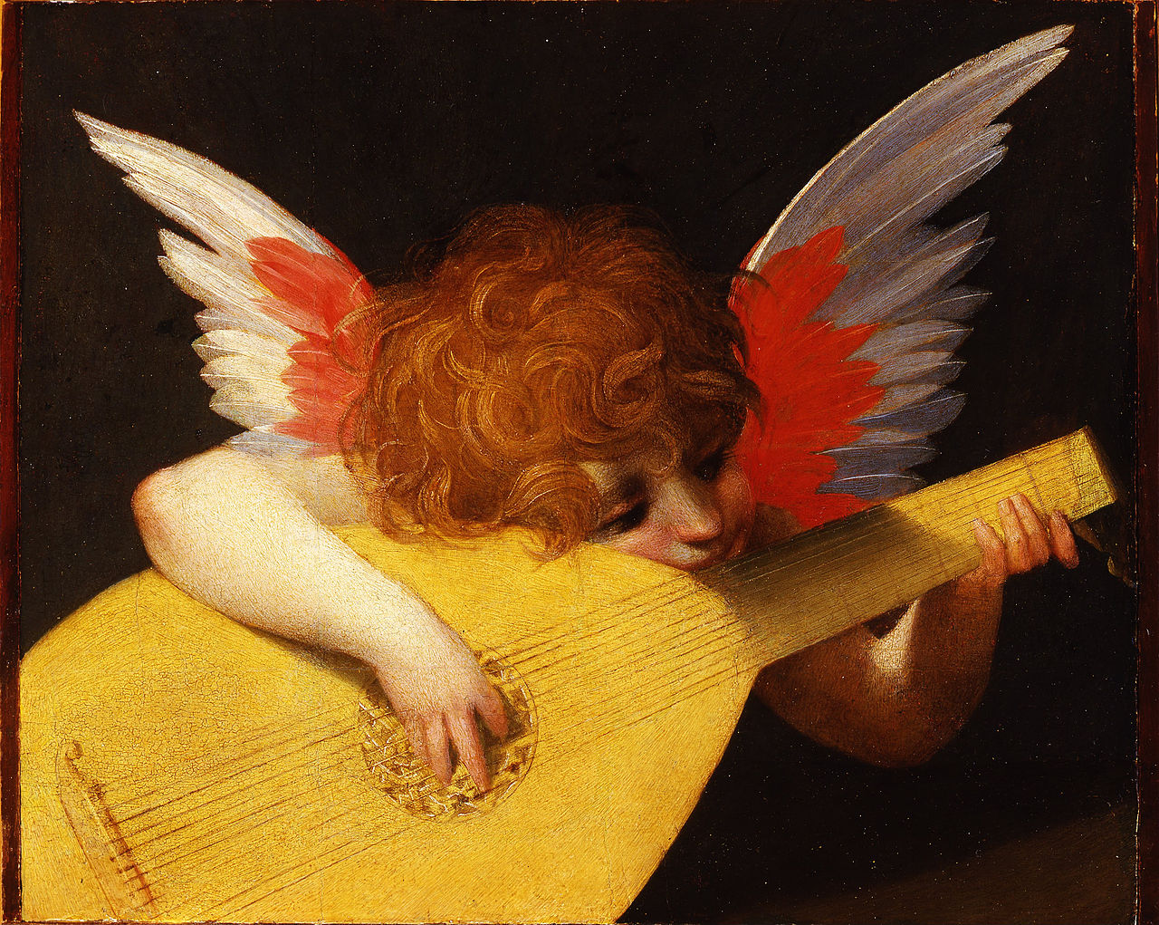 Muzikale cherubijn by Rosso Fiorentino - 1522 - 141 x 172 cm 