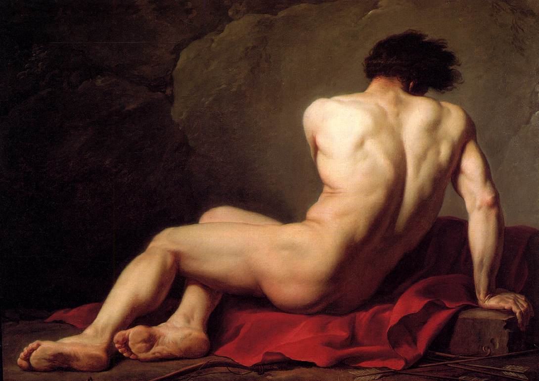 Patroclo by Jacques-Louis David - 1780 Musée Thomas-Henry