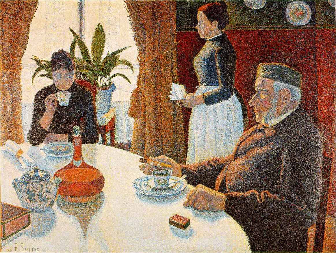 The dining room, Opus 152 by Paul Signac - 1886–87 - 89,5 × 116,5 cm Kröller-Müller Museum