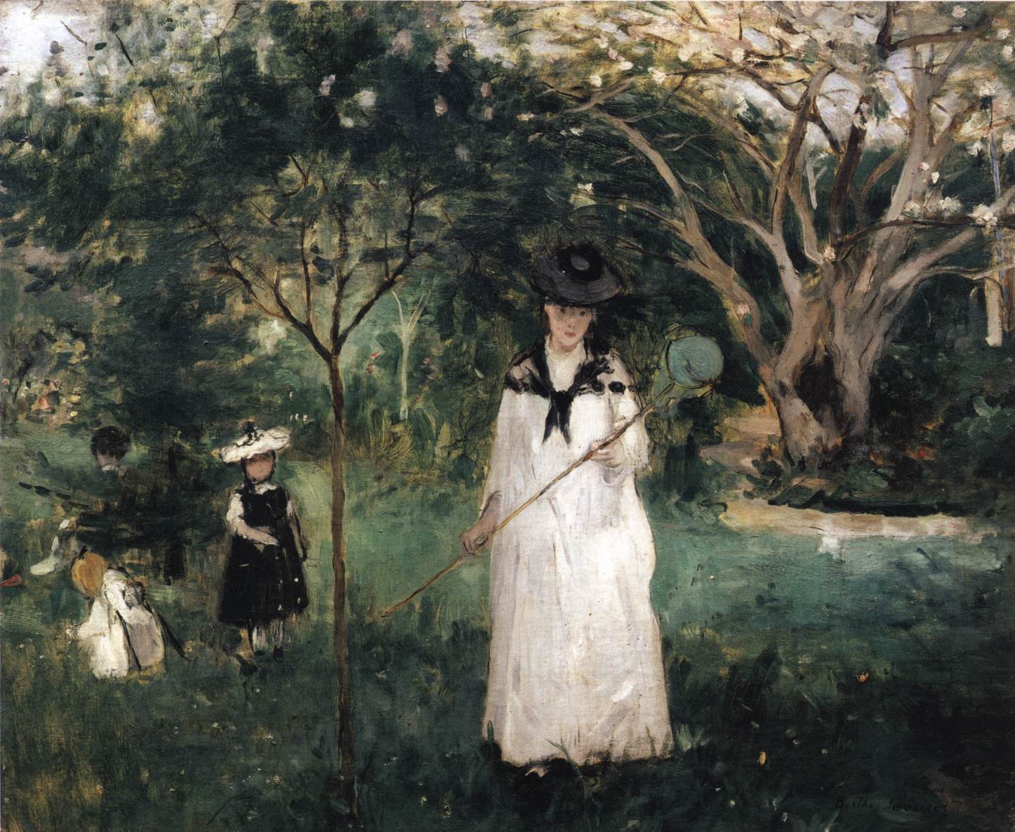 À Procura de Borboletas by Berthe Morisot - 1874 Musée d'Orsay