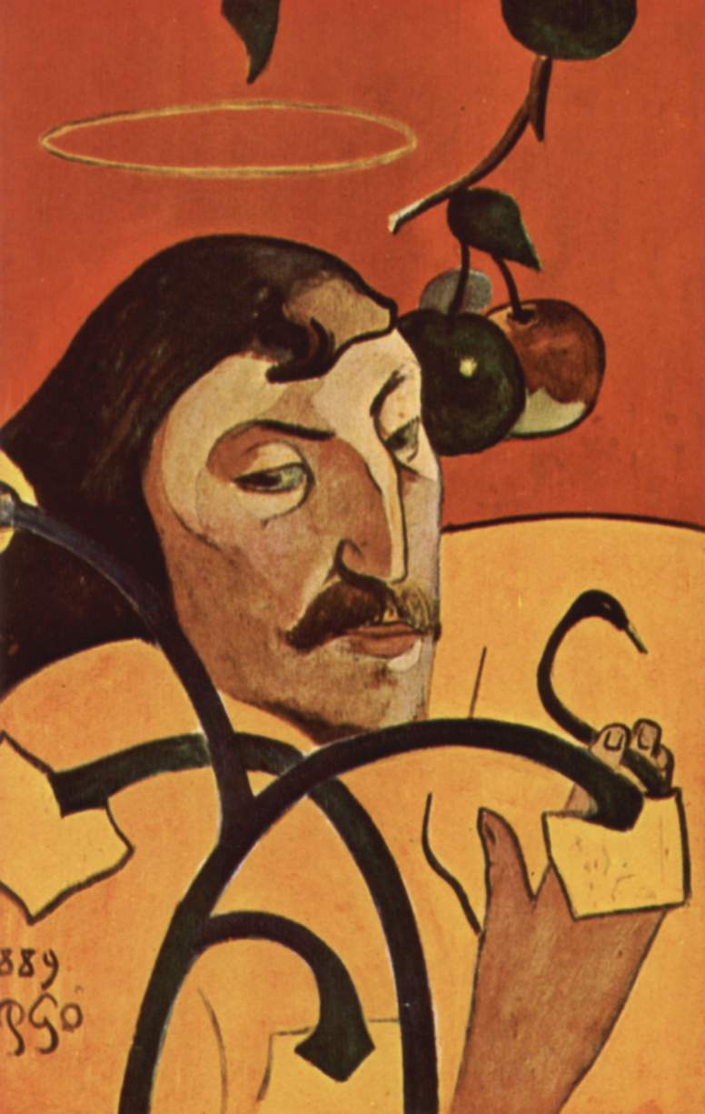 Autoportret z aureolą by Paul Gauguin - 1889 - 79.2 x 51.3 cm 