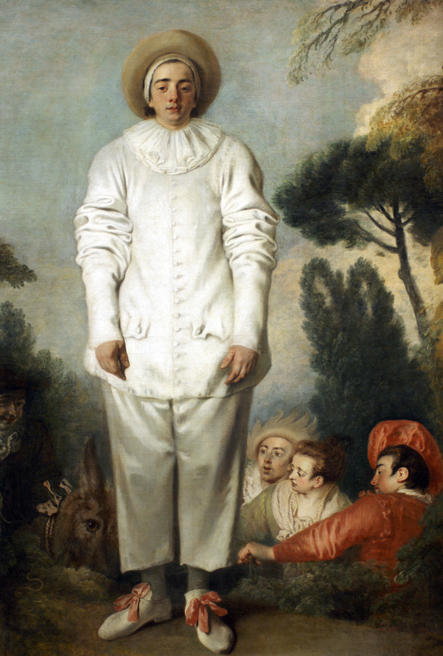 Pierrot formerly known as Gilles by Antoine Watteau - c. 1719 - 184.5 × 149.5 cm Musée du Louvre