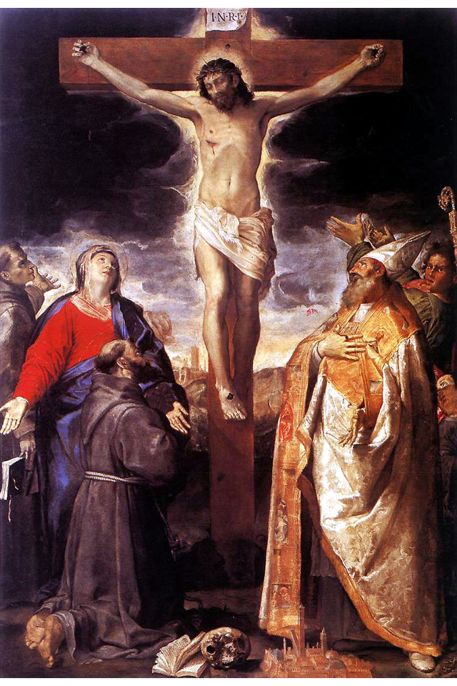 Crucifixion by Annibale Carracci - 1583 - 305 x 210 cm Santa Maria della Carità