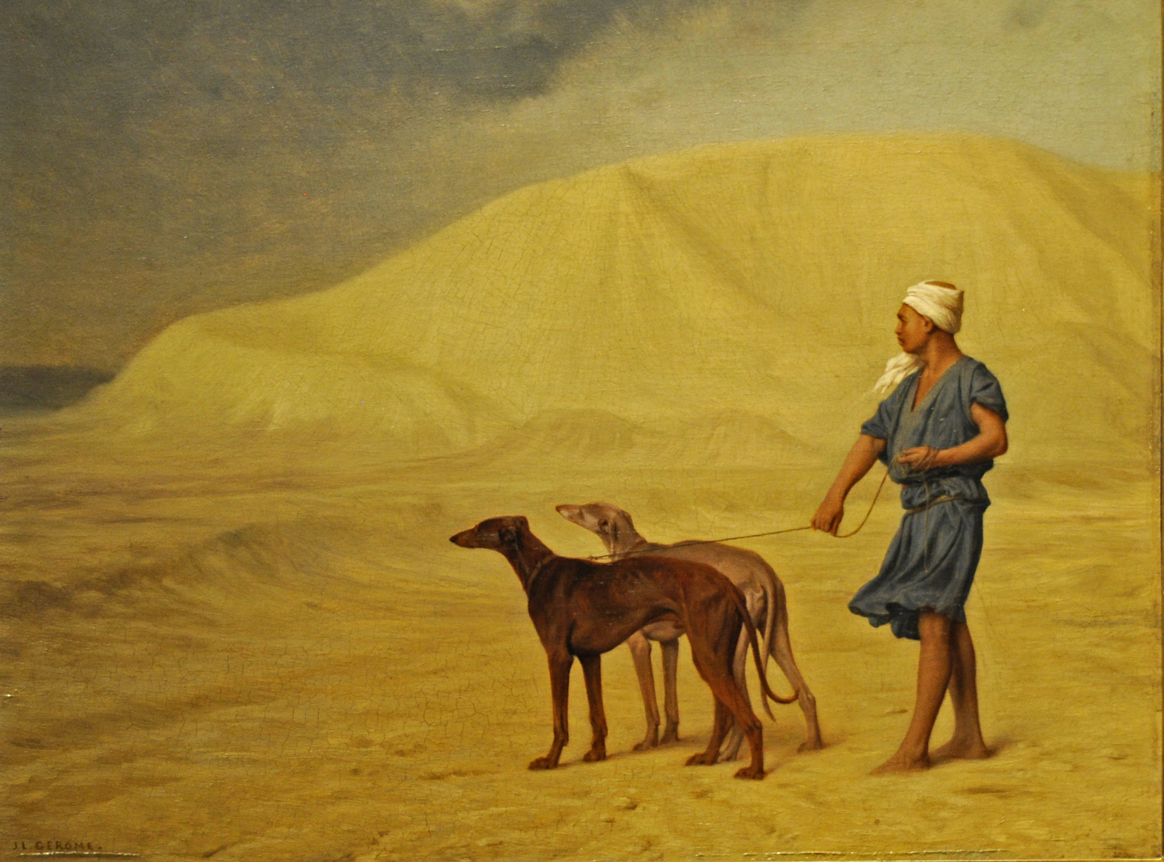 En el desierto by Jean-Léon Gérôme - 1867 - 21 x 26.8 cm Museo Walters
