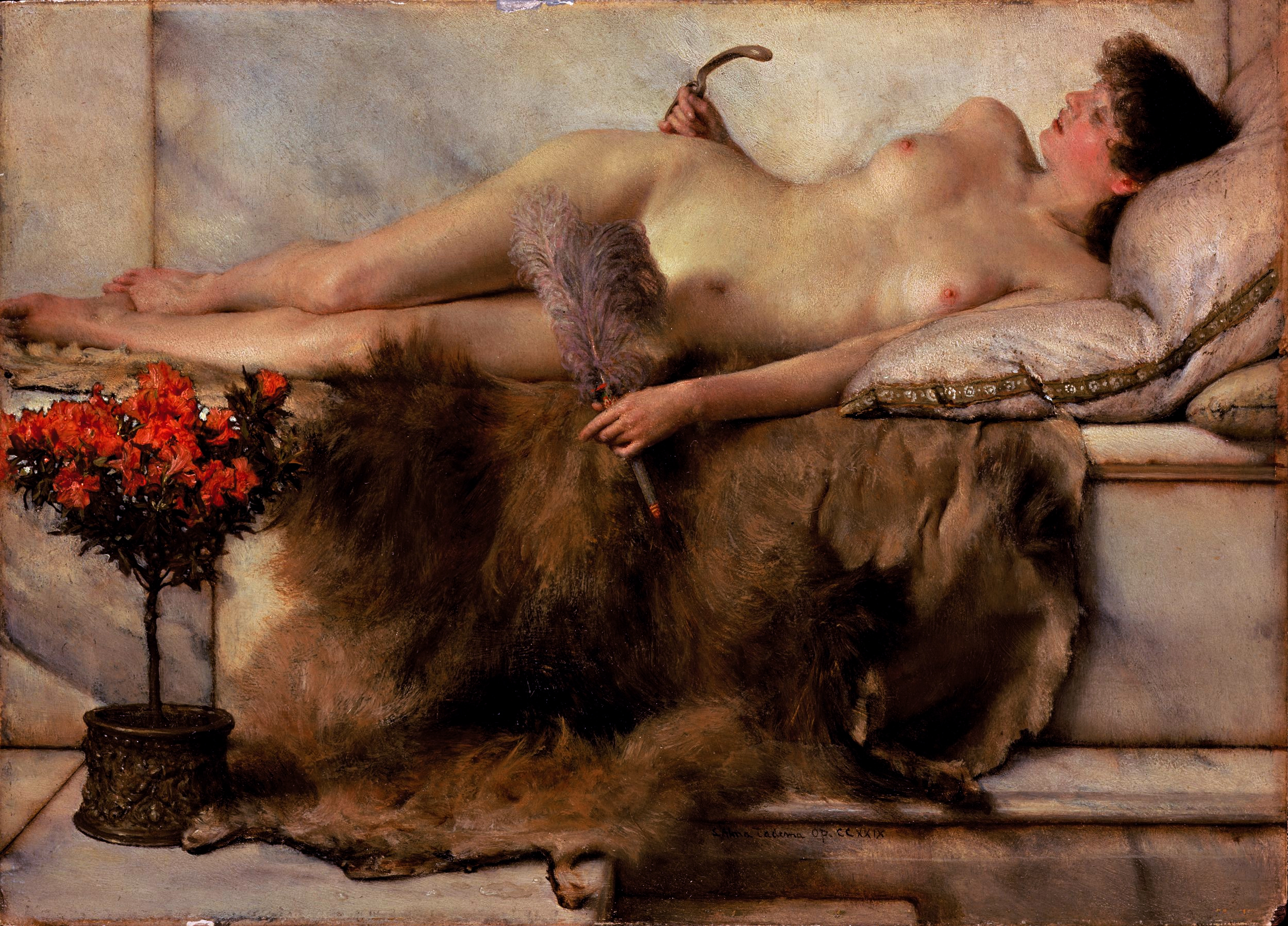 In the Tepidarium by Lawrence Alma-Tadema - 1881 - - Lady Lever Art Gallery