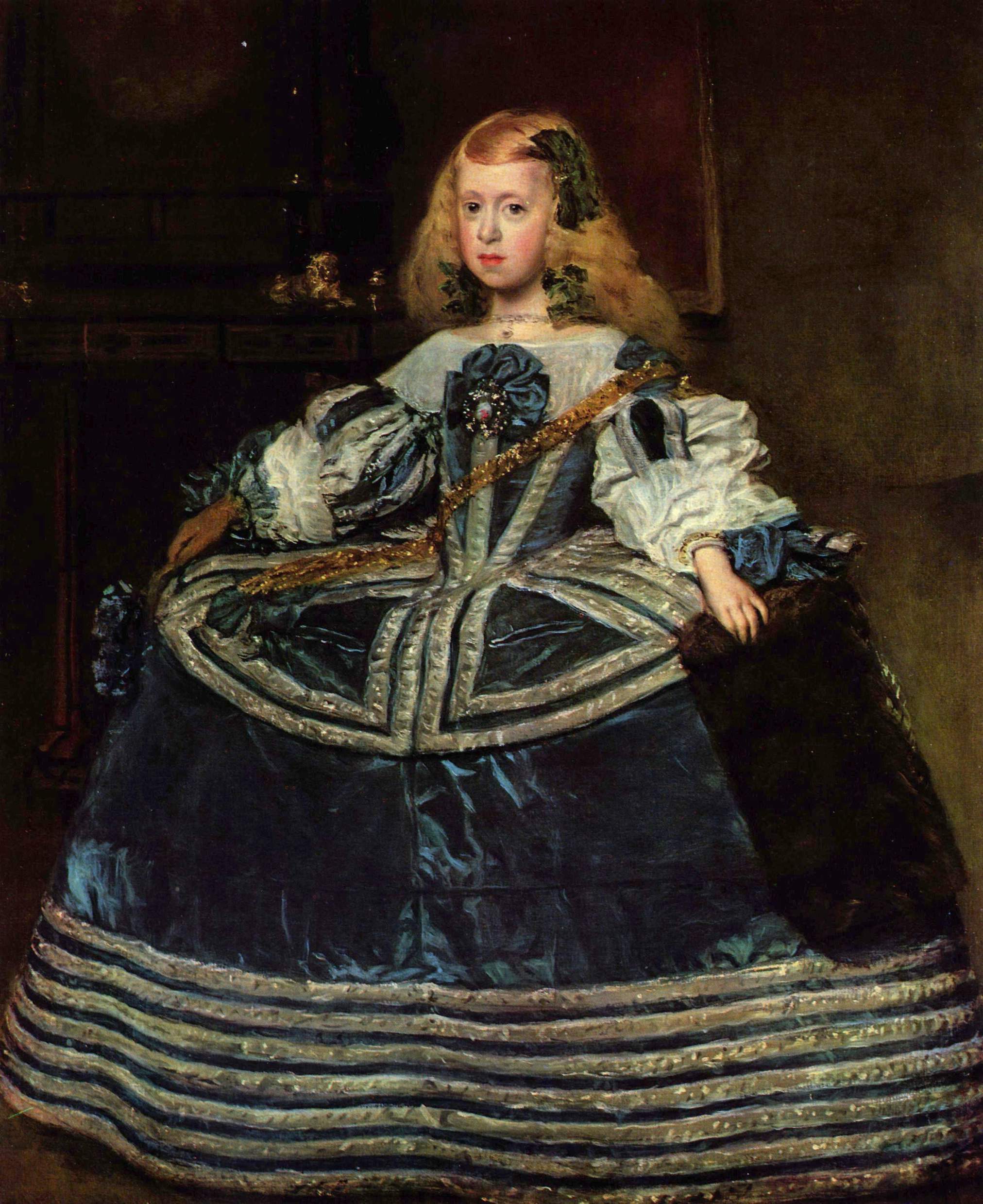 玛格丽特·特蕾莎公主 by 迭戈 维拉斯开兹 - 1659 - 127 cm × 107 cm 艺术史博物馆