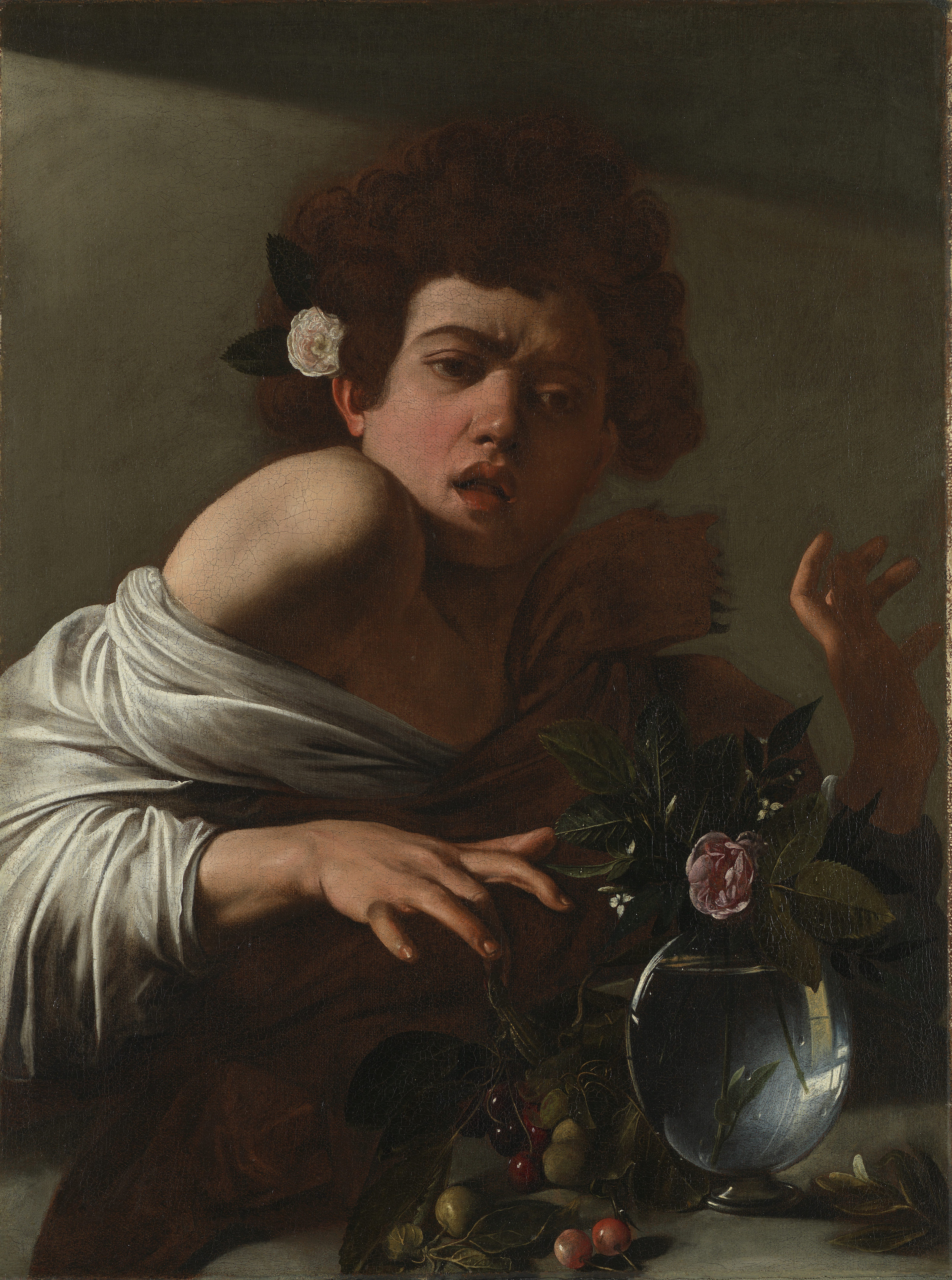 Rapaz Mordido por um Lagarto by  Caravaggio - c. 1596 - 66 x 49.5 cm 